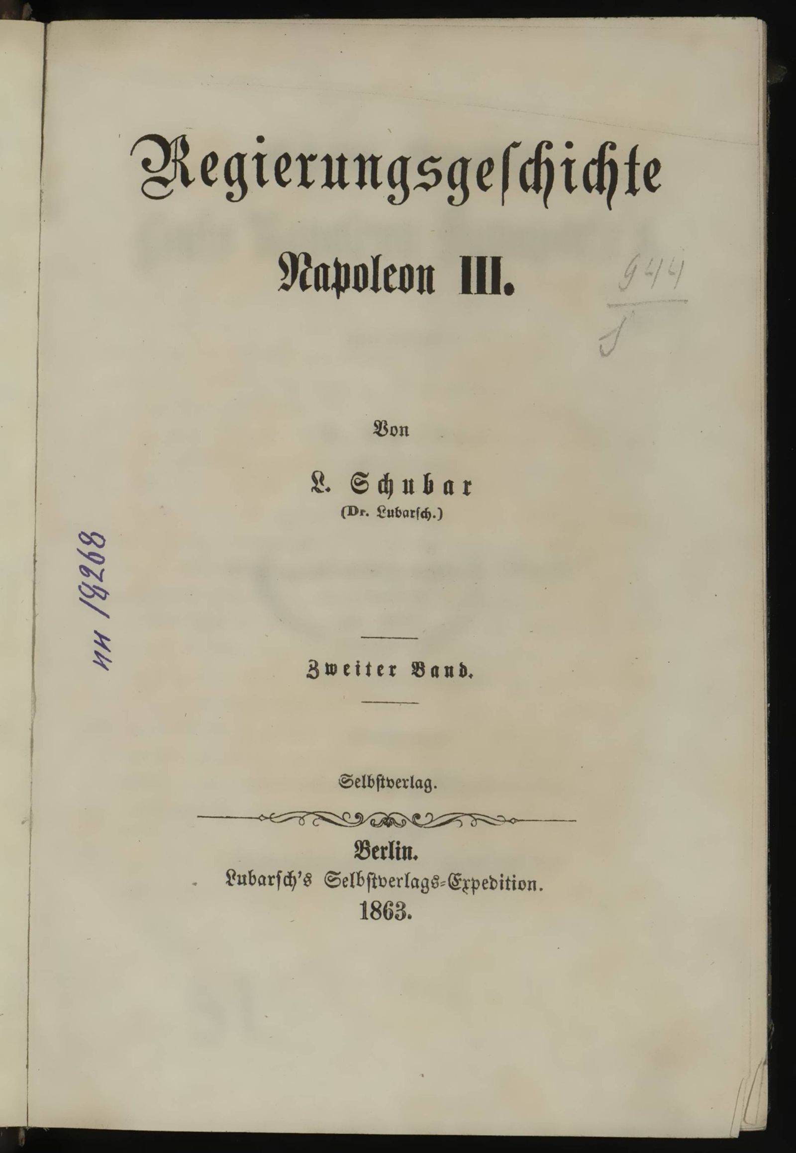 Изображение Regierungsgeschichte Napoleon III. Bd. 2