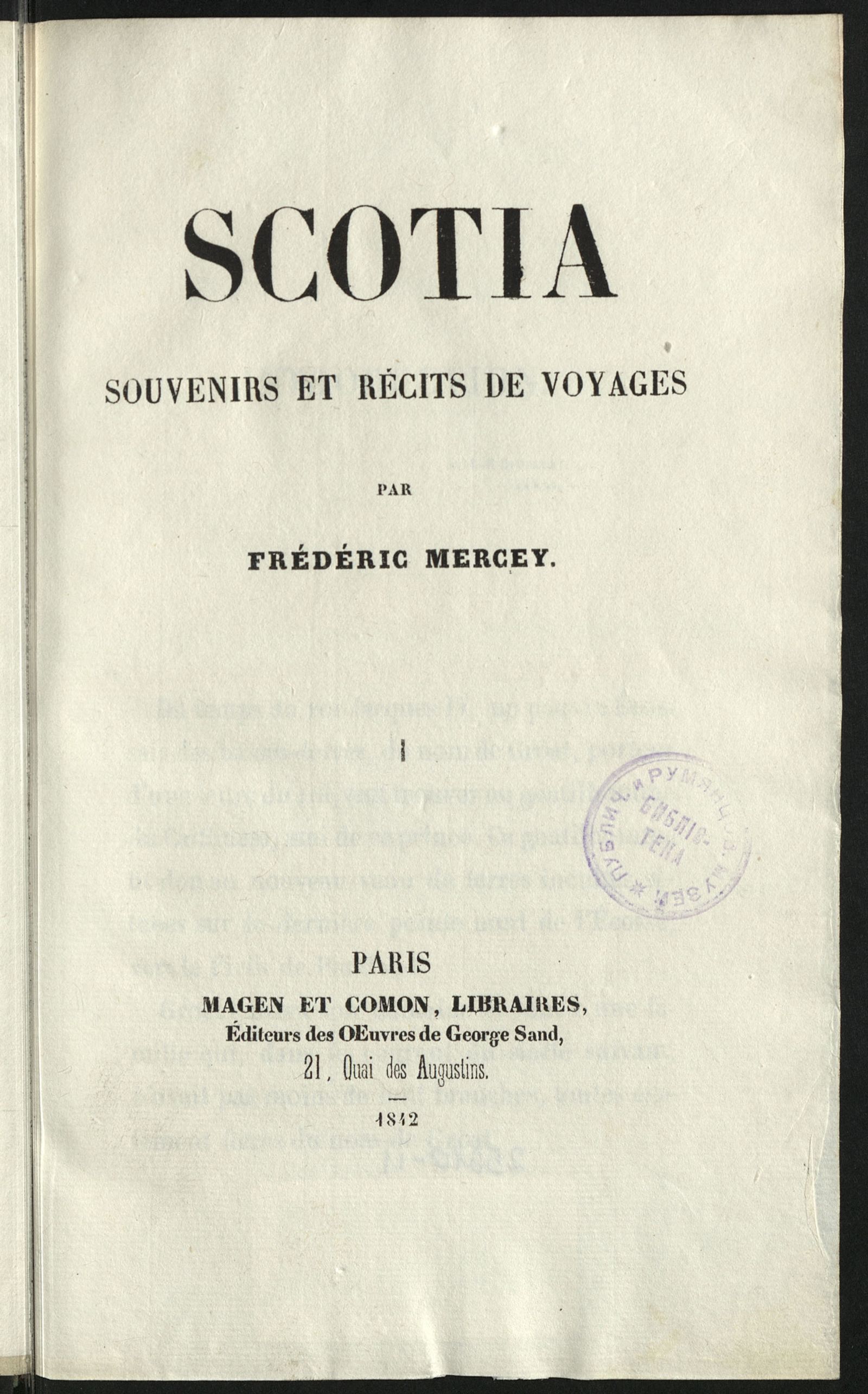 Изображение Scotia: souvenirs et récits de voyages . Т. 1