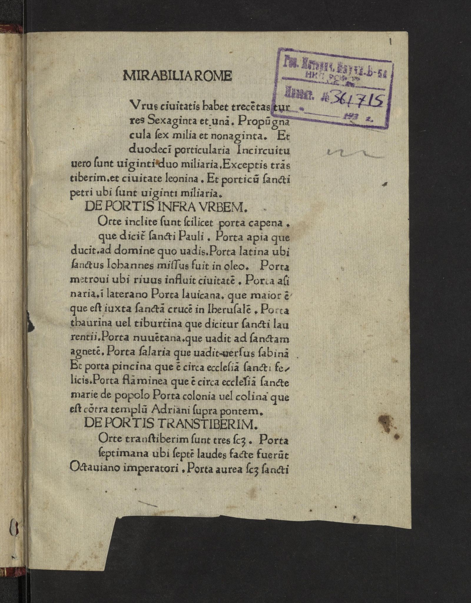 Изображение Mirabilia urbis Romae