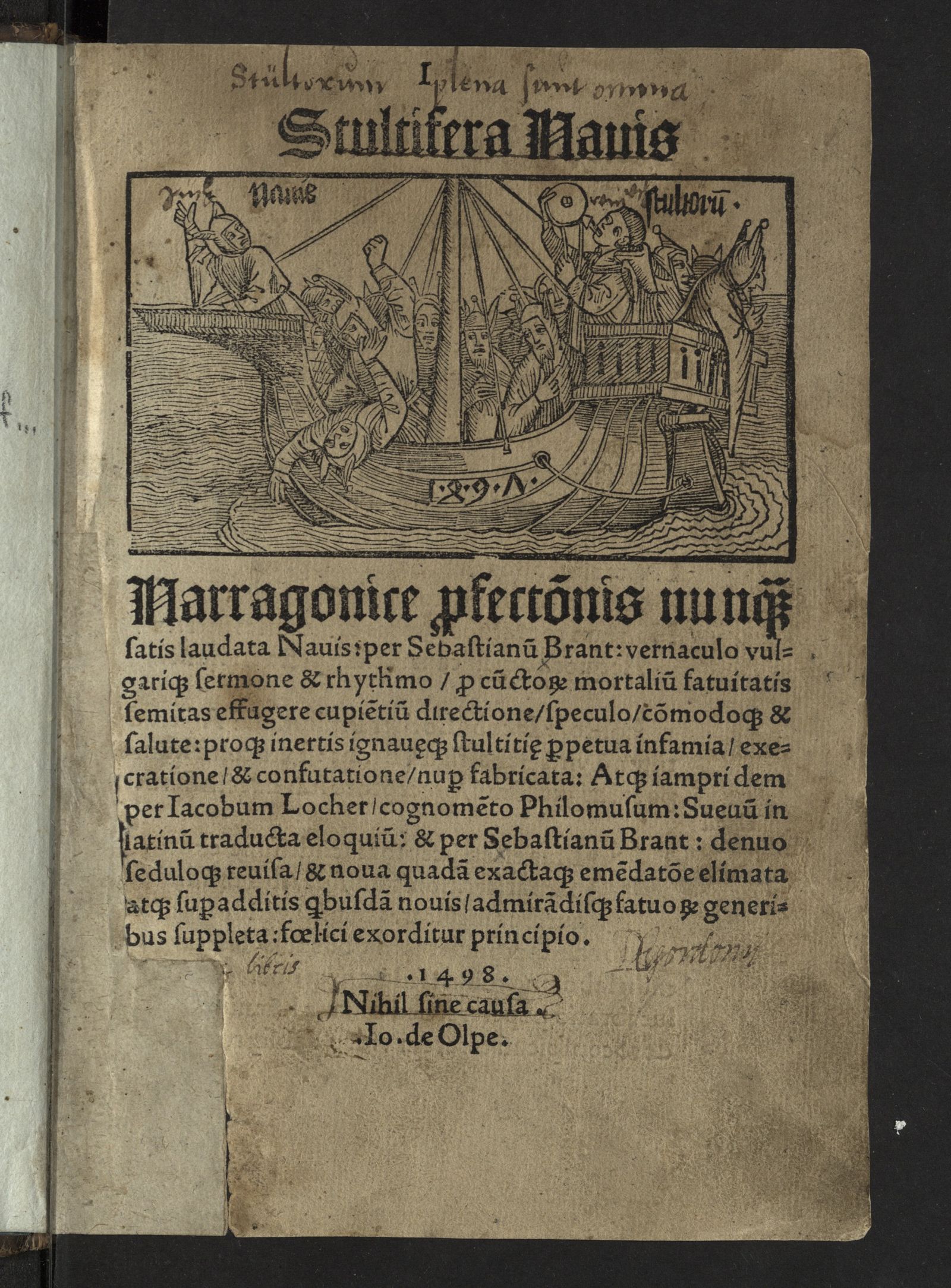 Изображение Das Narrenschiff