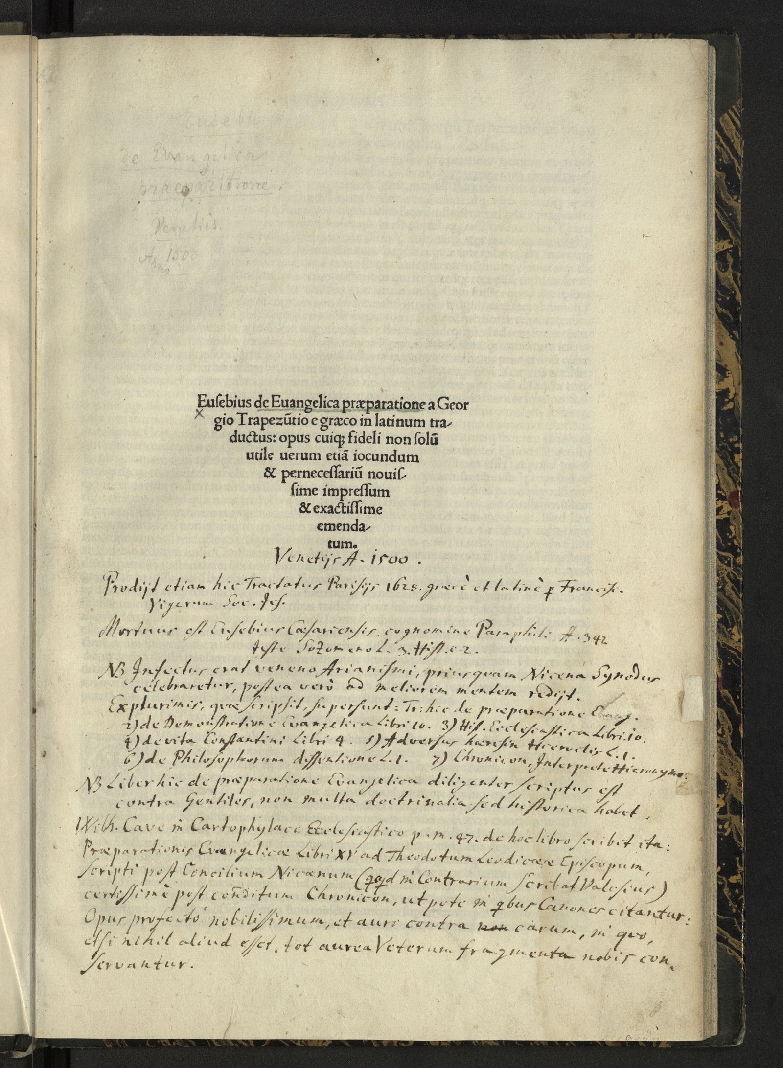 Изображение De evangelica praeparatione