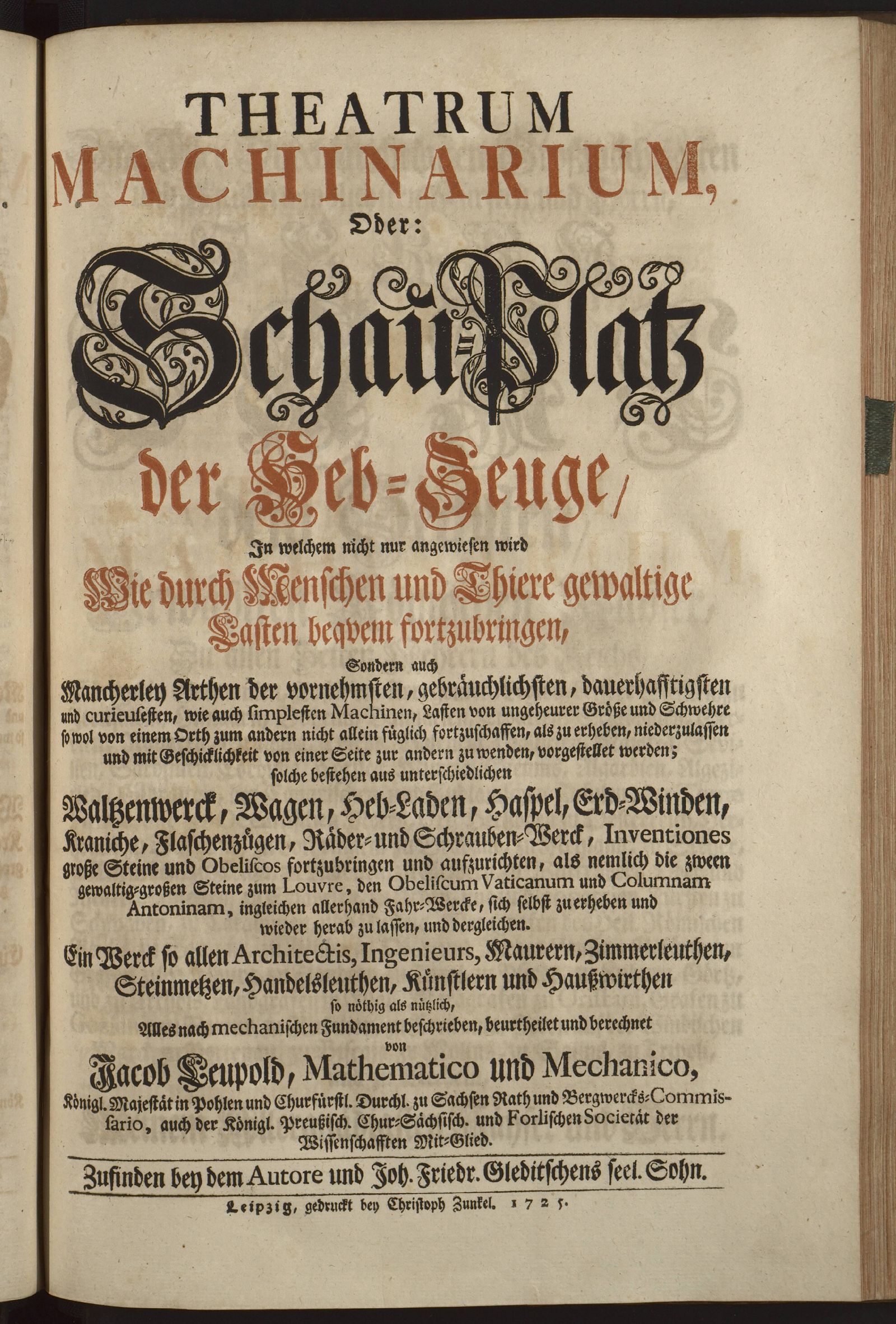 Изображение книги Theatrum machinarium