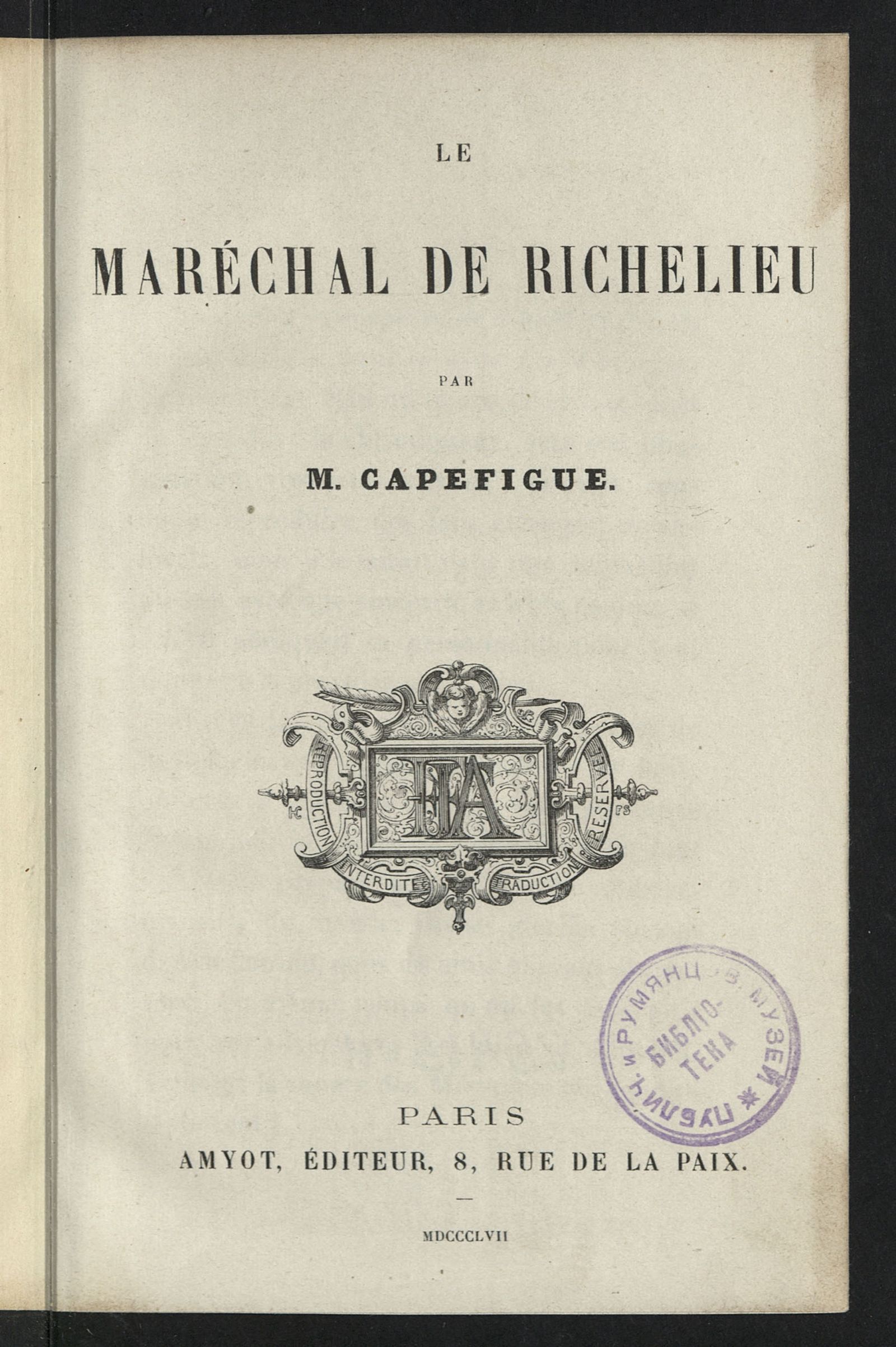 Изображение Le maréchal de Richelieu