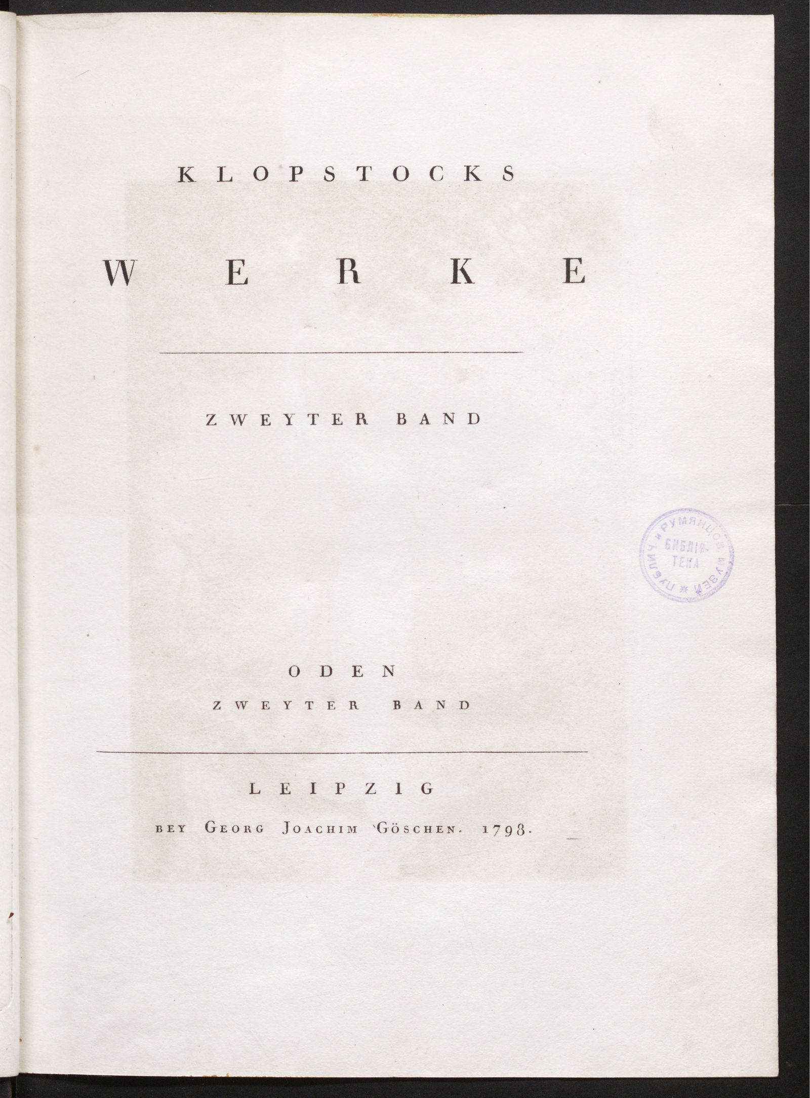 Изображение Klopstocks Werke. Bd. 2