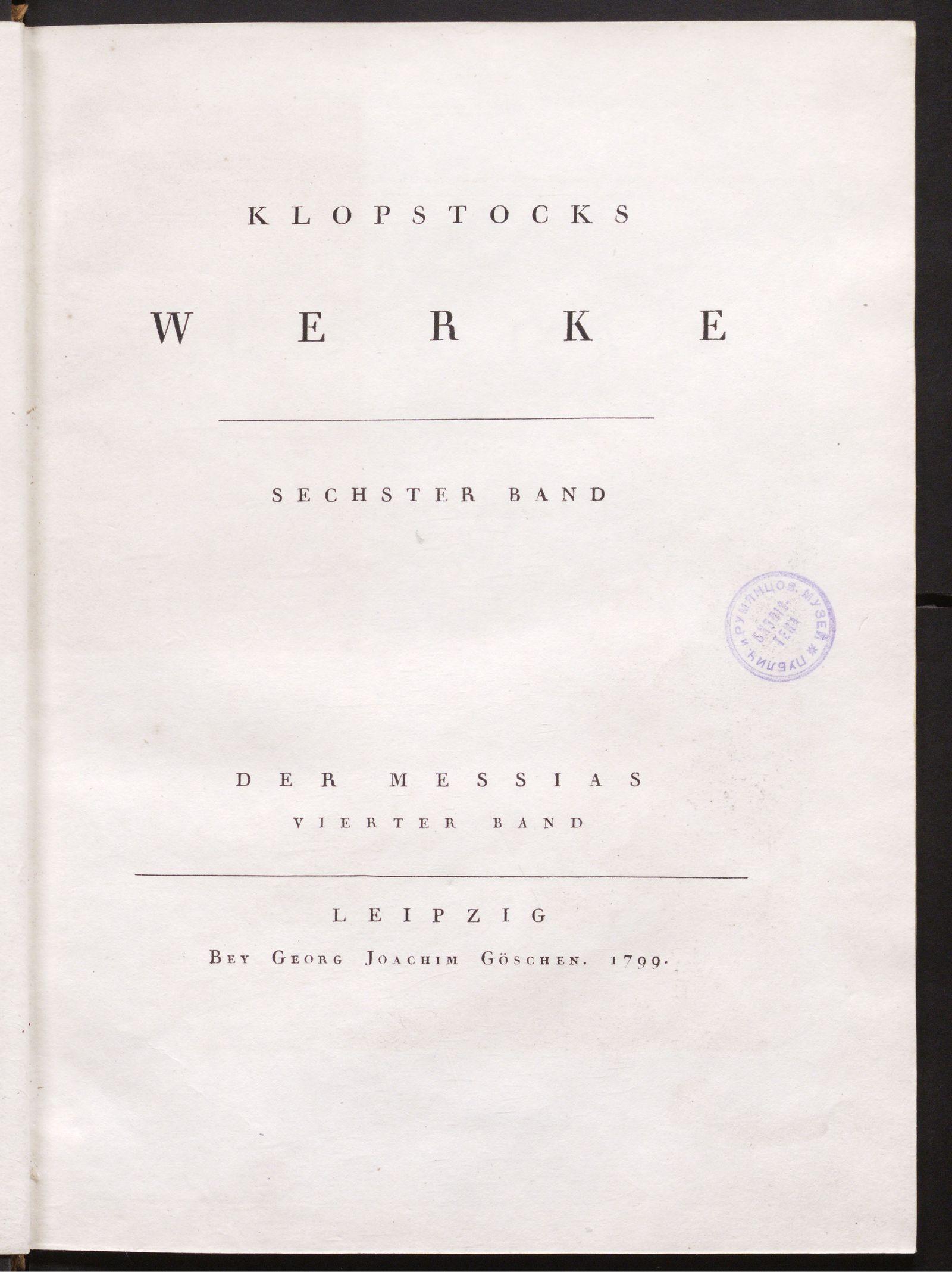 Изображение Klopstocks Werke. Bd. 6