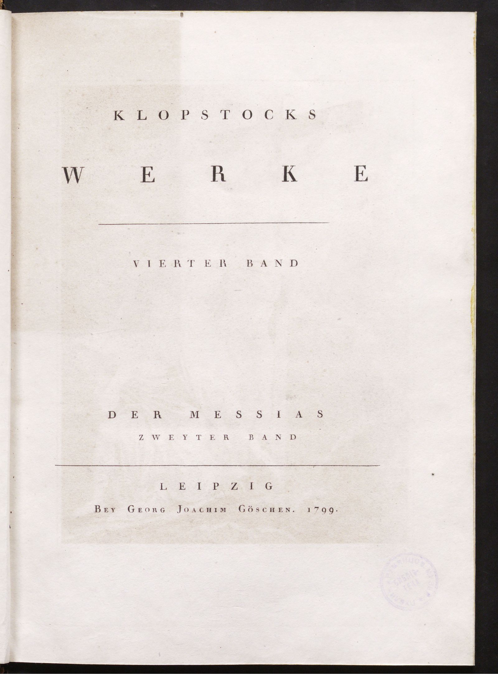 Изображение Klopstocks Werke. Bd. 4