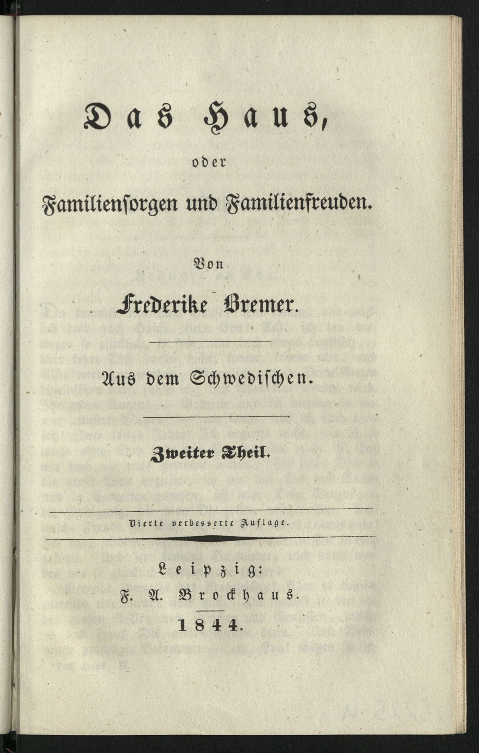 Изображение Das Haus, oder Familiensorgen und Familienfreuden. Th. 2