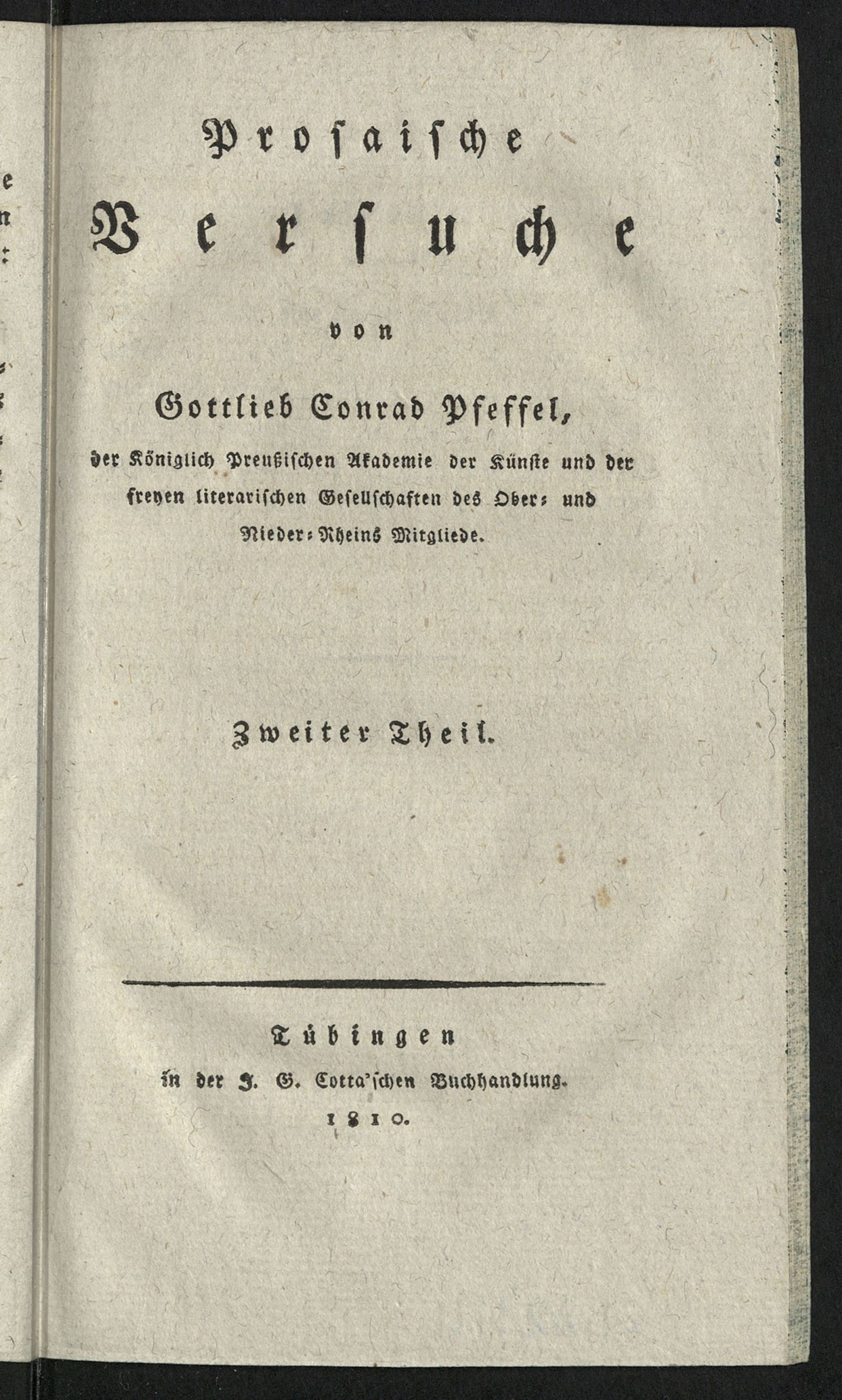 Изображение Prosaische Versuche. Th. 2