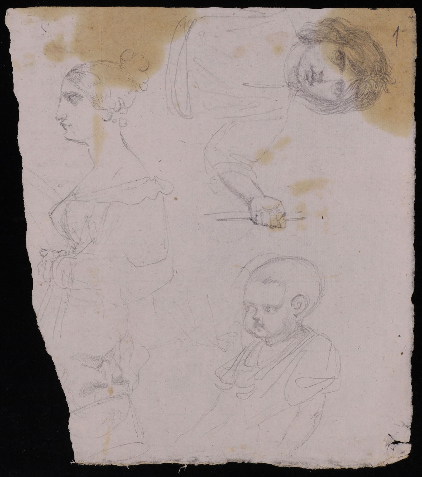 Изображение Девочка, опирающаяся на палку