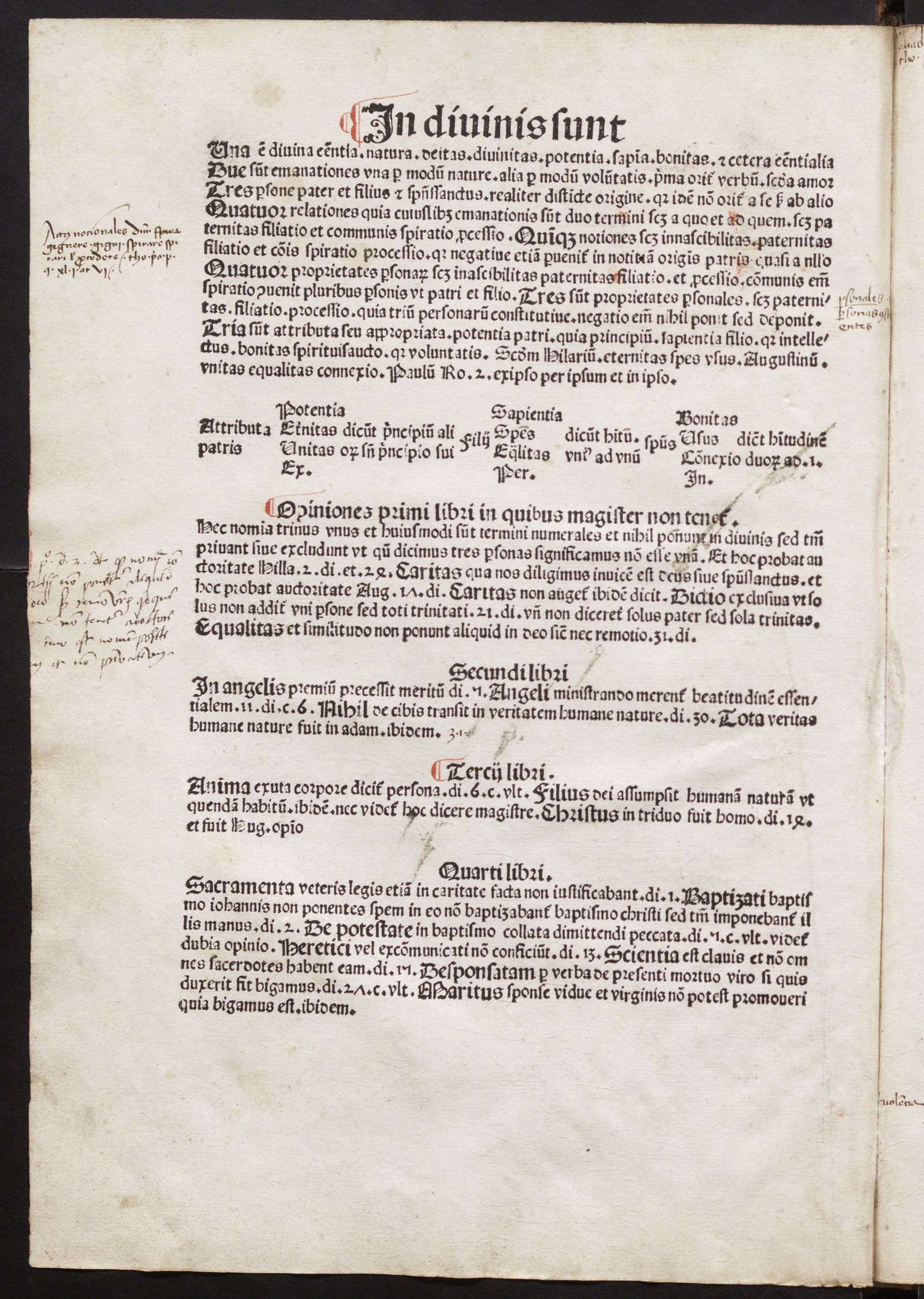 Изображение Sententiarum libri IV