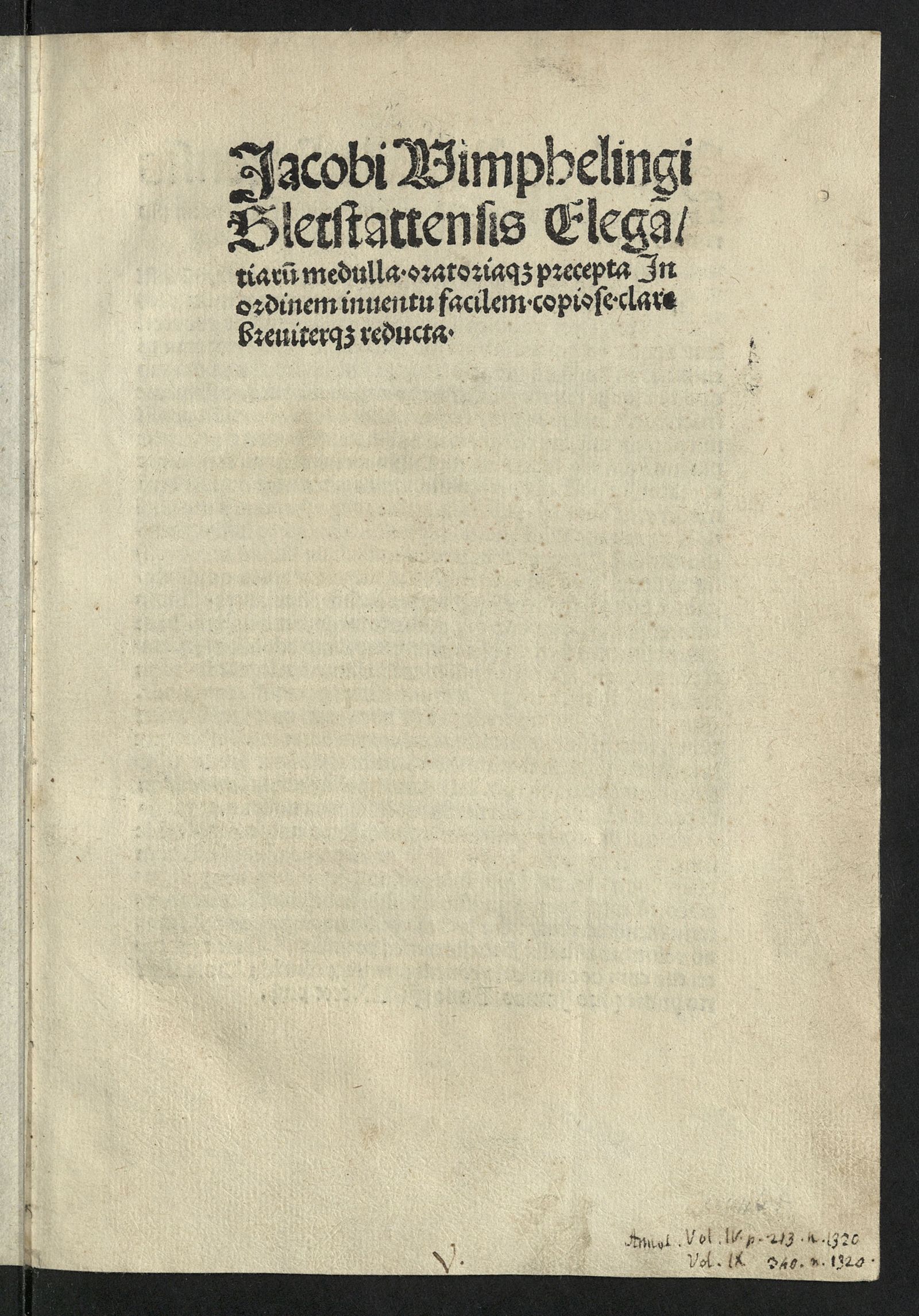 Изображение Elegantiarum medulla