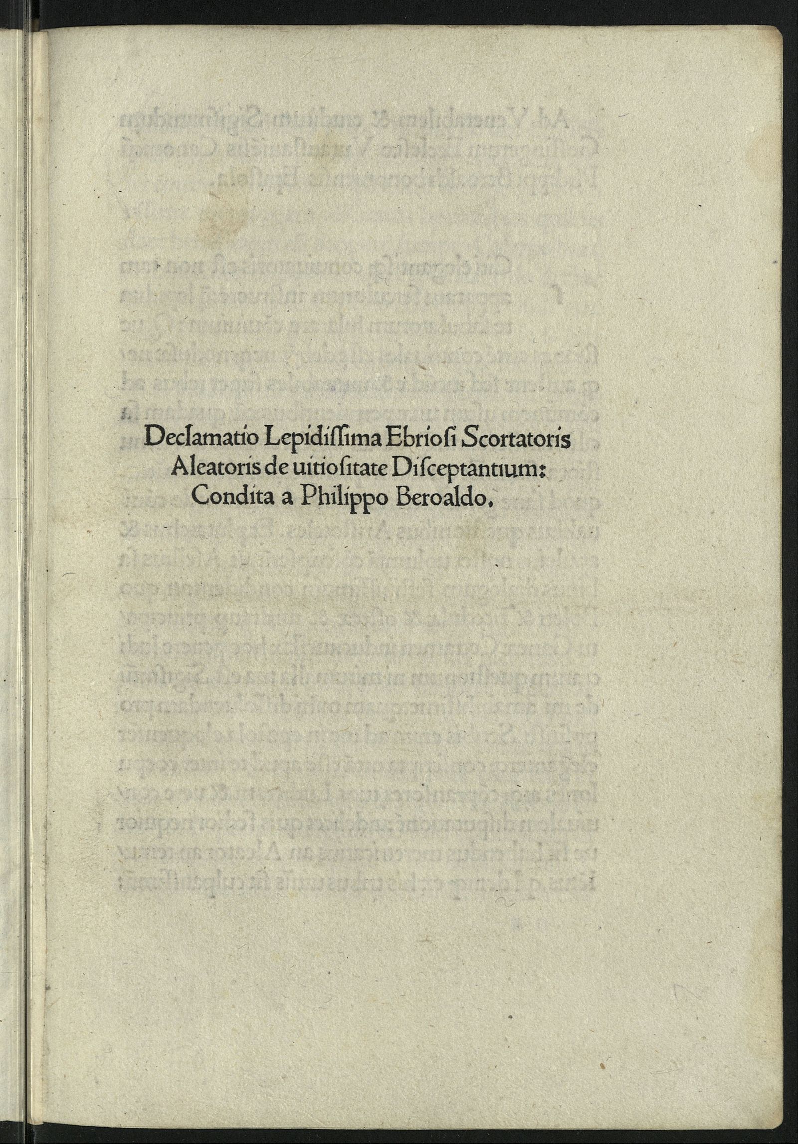 Изображение Declamatio ebriosi, scortatoris et aleatoris