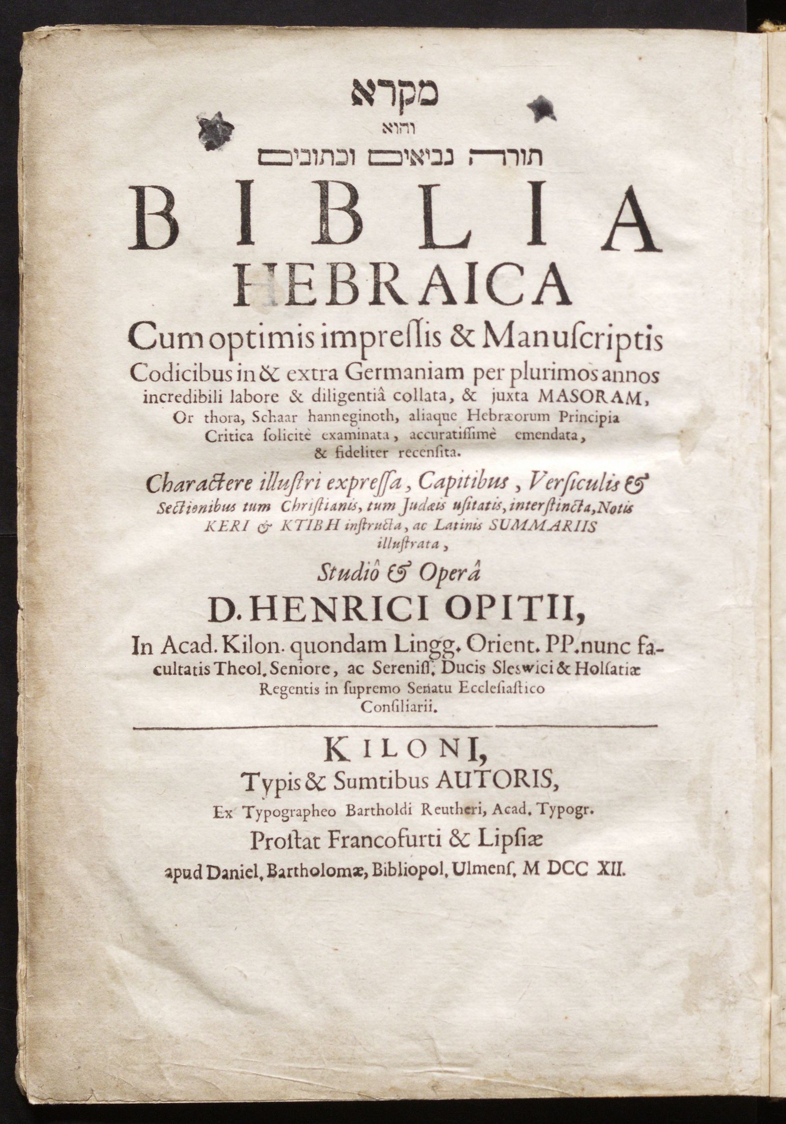 Изображение Biblia hebraica