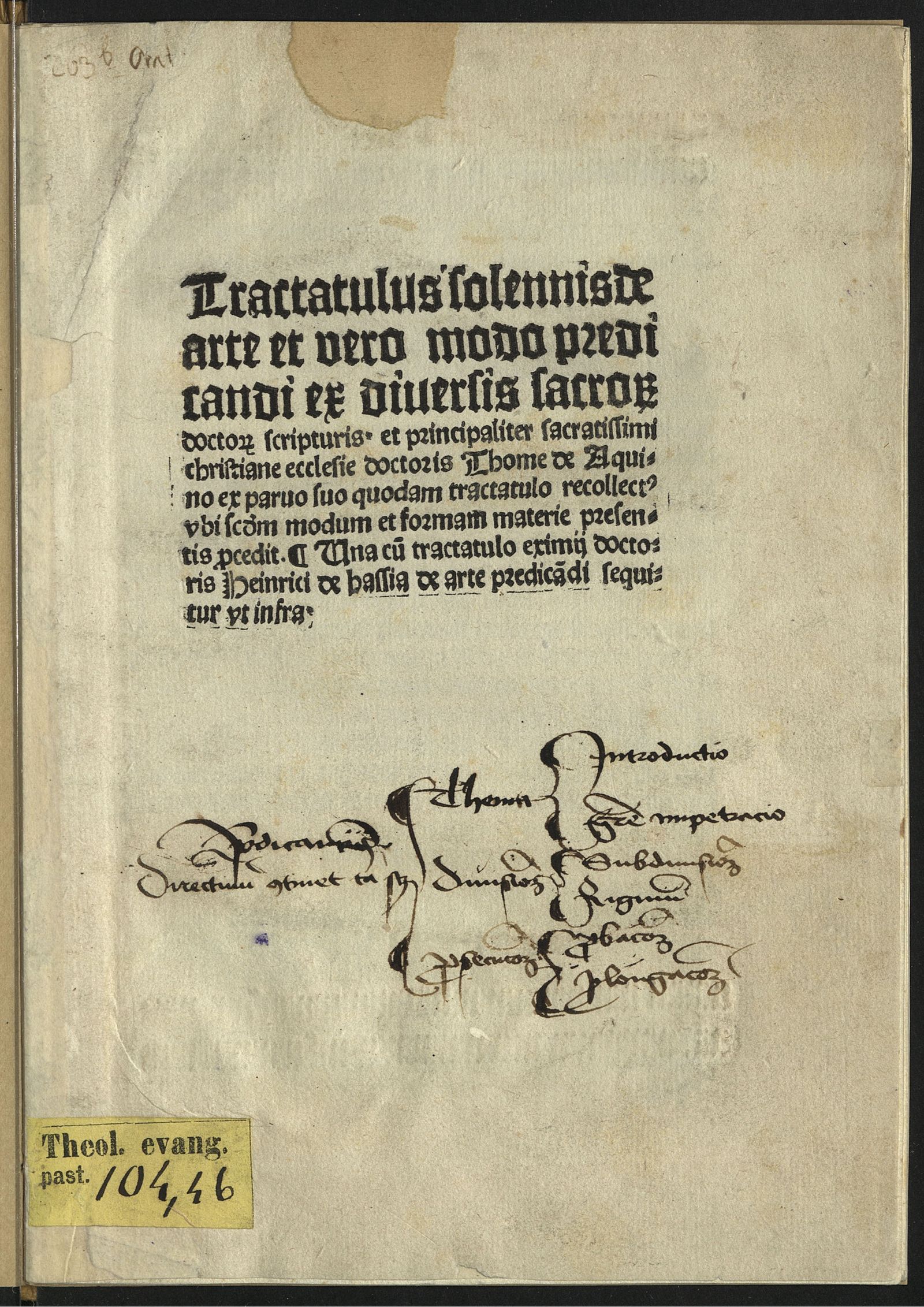 Изображение De arte et vero modo praedicandi