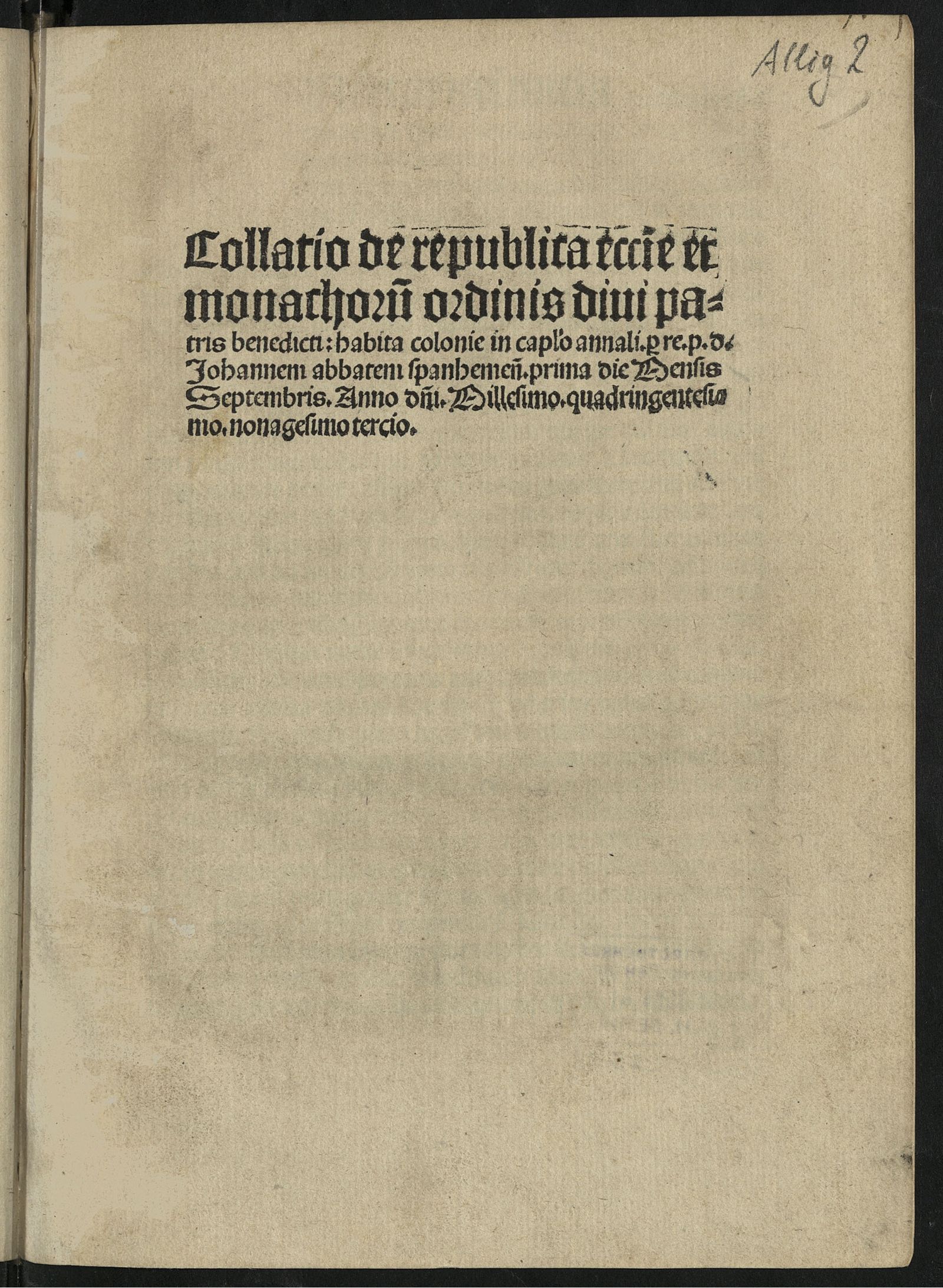 Изображение De republica ecclesiae et monachorum ordinis divi patris Benedicti