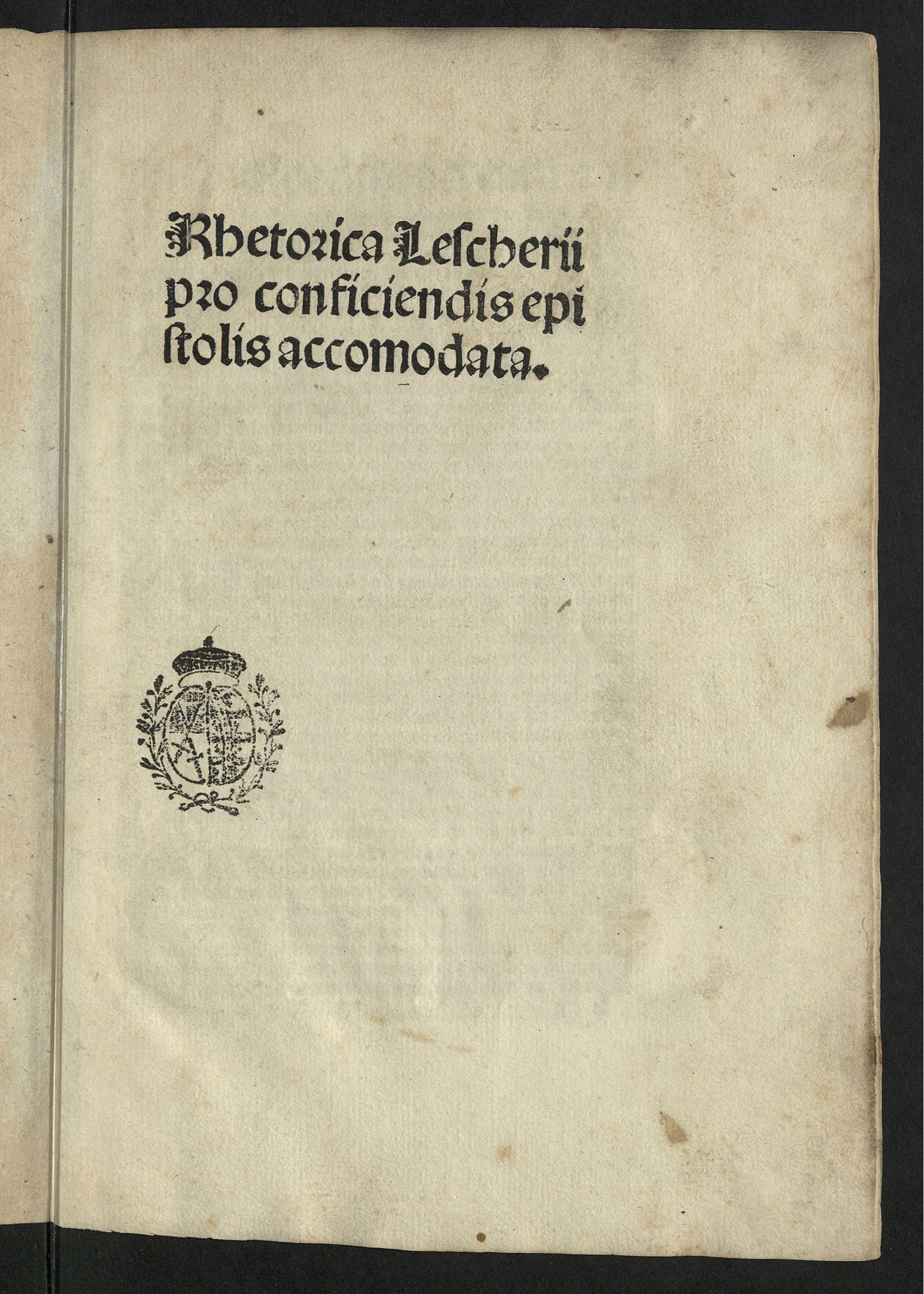 Изображение Rhetorica pro conficiendis epistolis accommodata