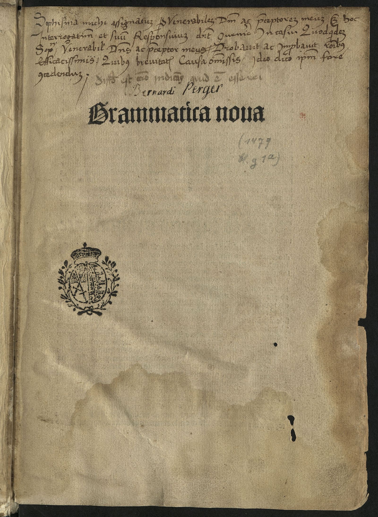 Изображение Grammatica nova