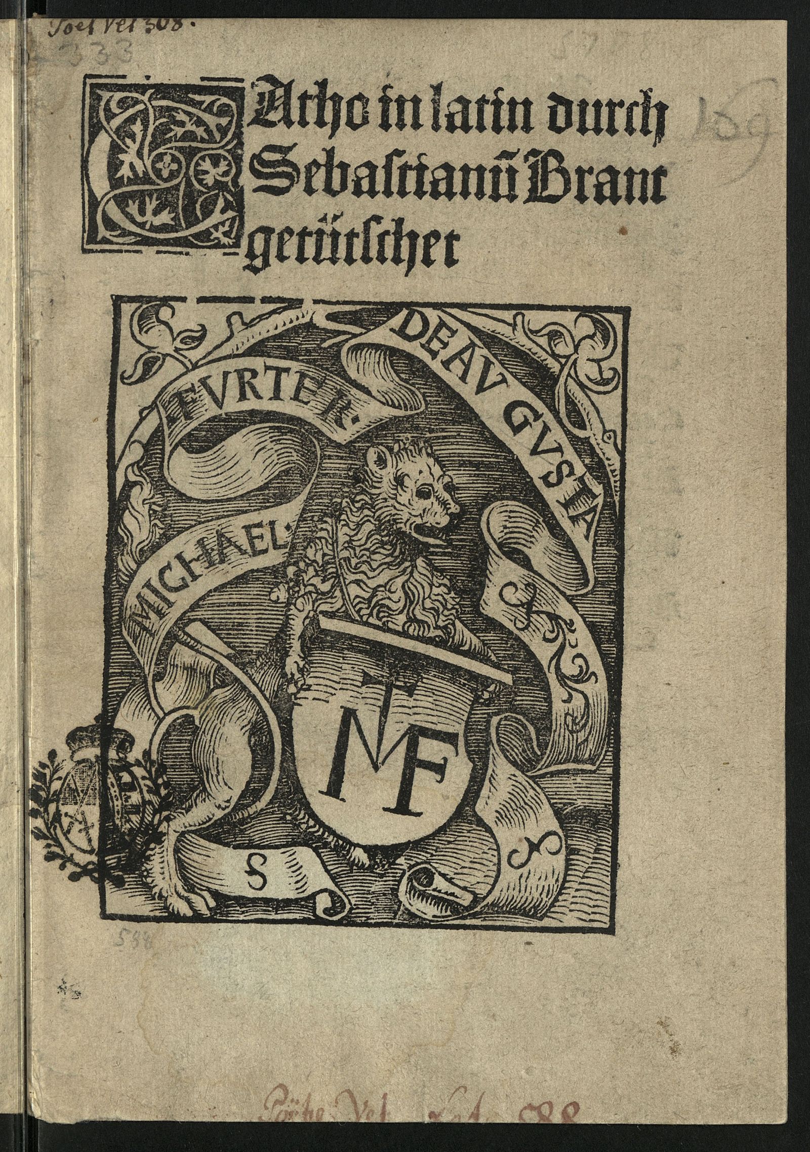 Изображение книги Cato (vulgo Disticha Catonis)