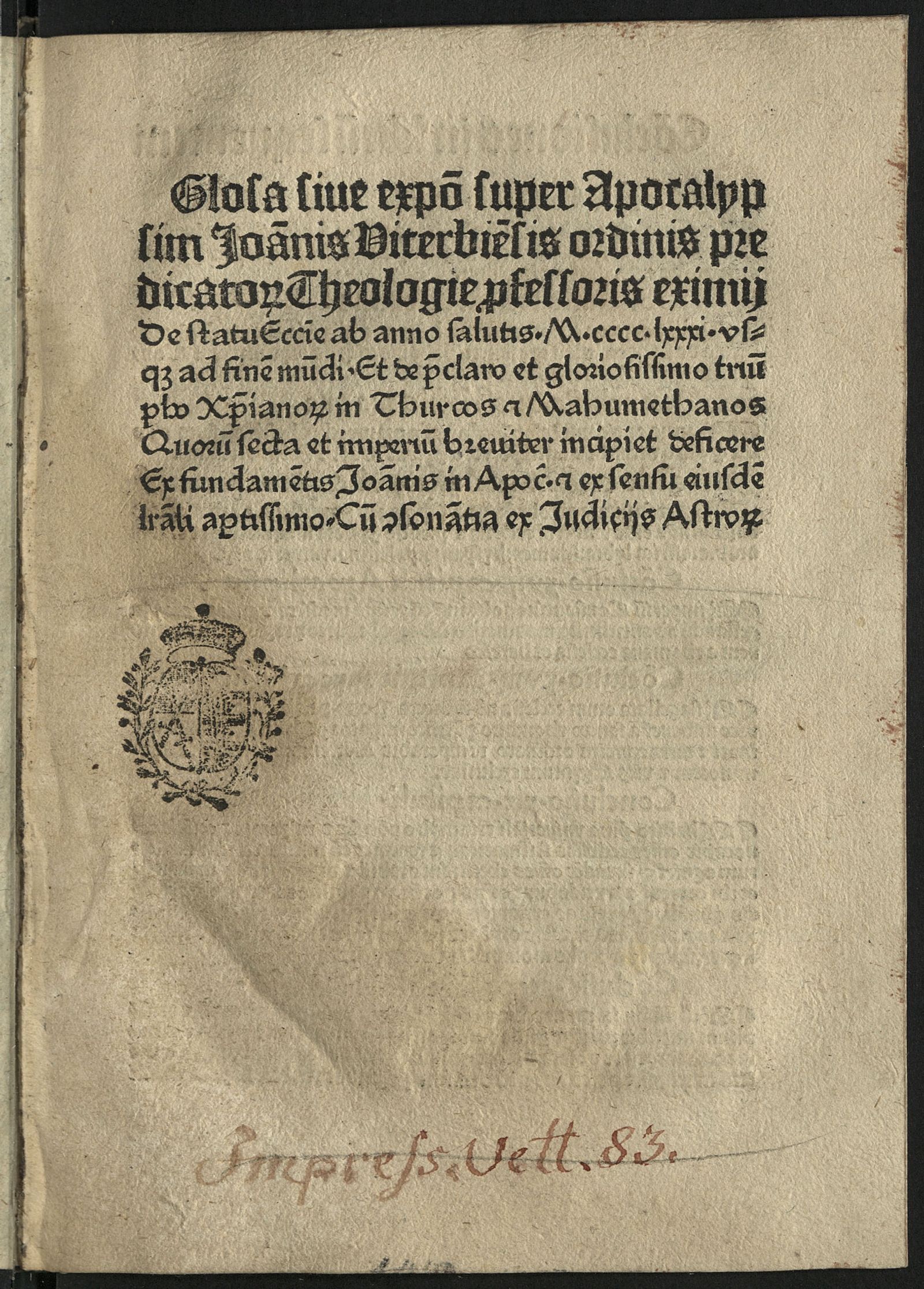 Изображение De futuris christianorum triumphis in saracenos