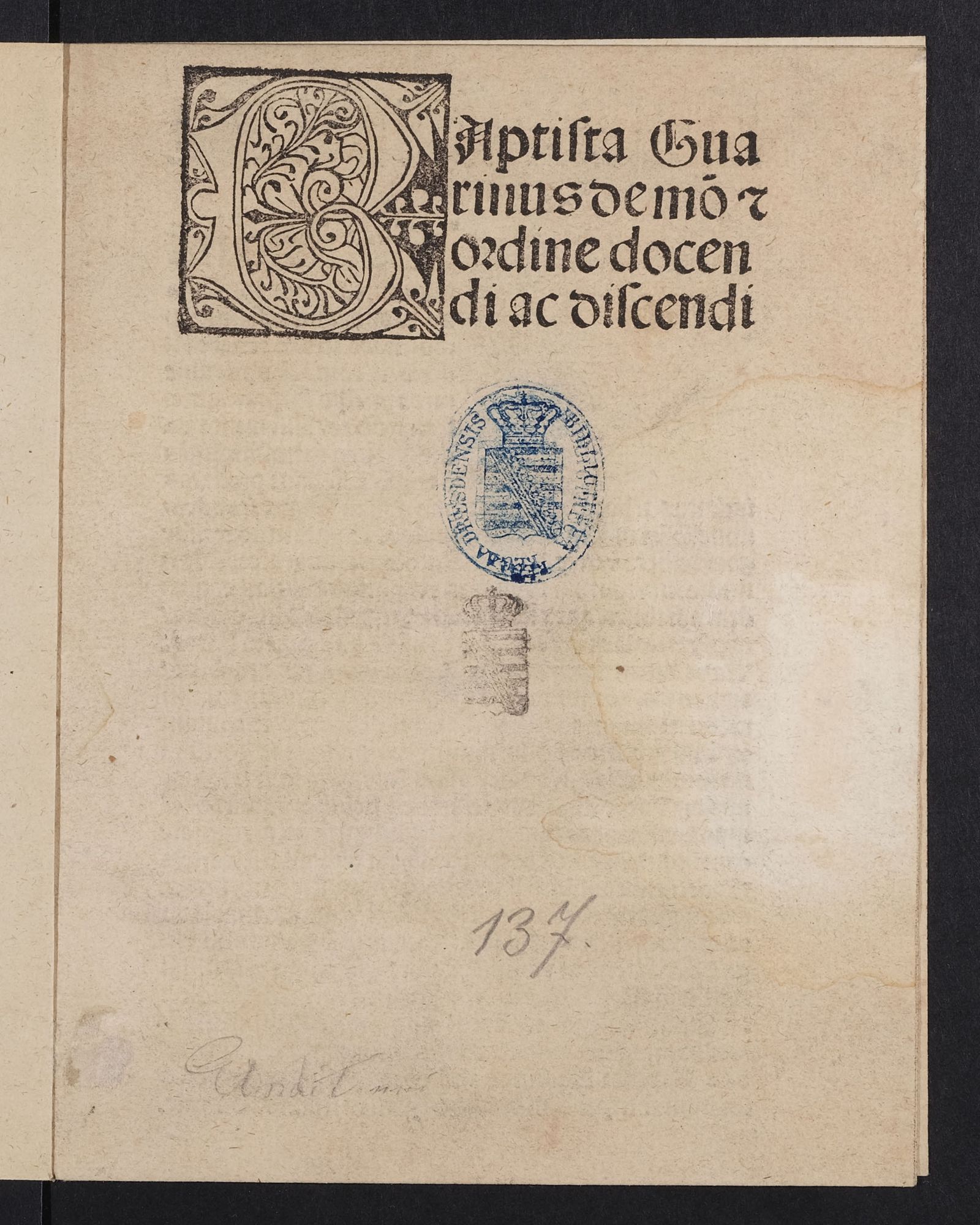 Изображение De ordine docendi ac studendi