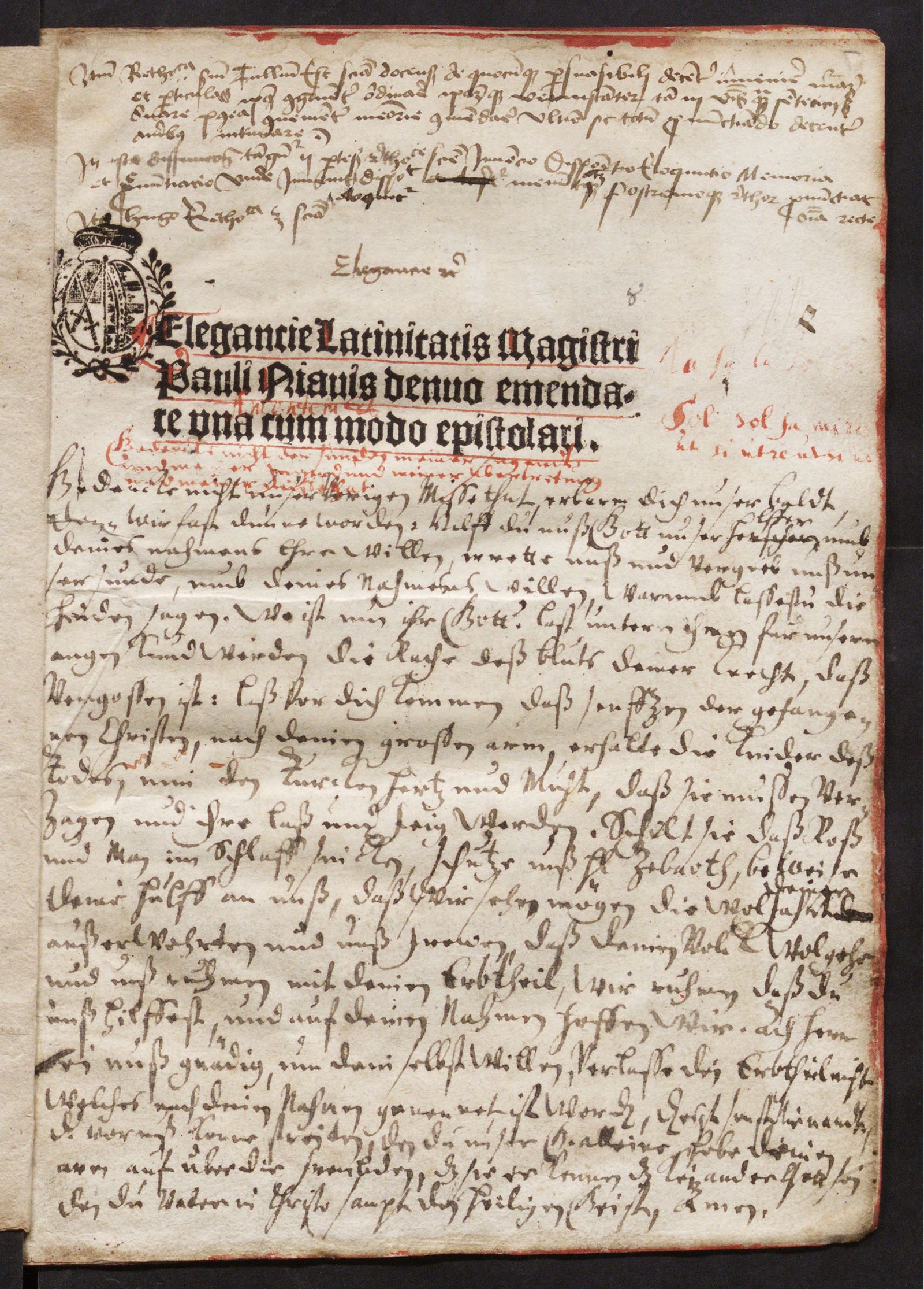 Изображение Elegantiae latinitatis una cum modo epistolandi