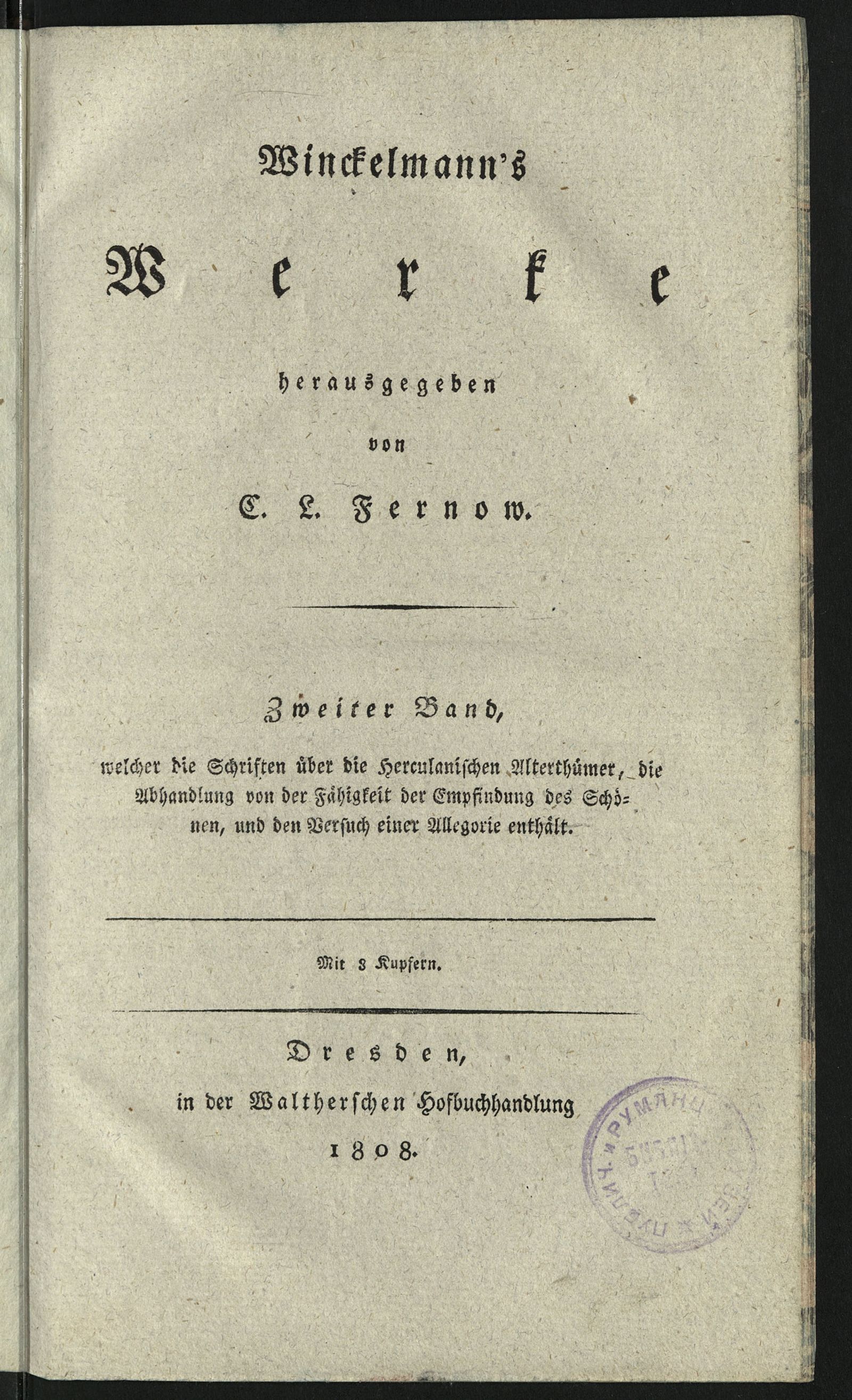 Изображение Winckelmann's Werke. Bd. 2