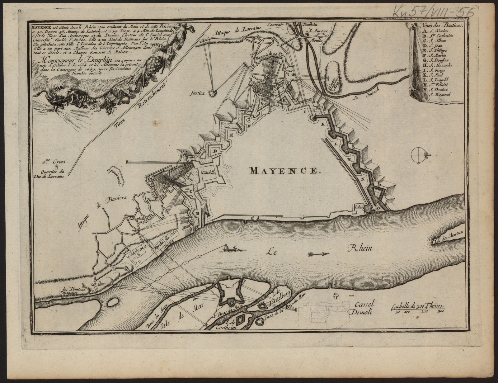 Изображение книги Mayence est Située deҫa le Rhein etau confluant du Main et de cette Riviere