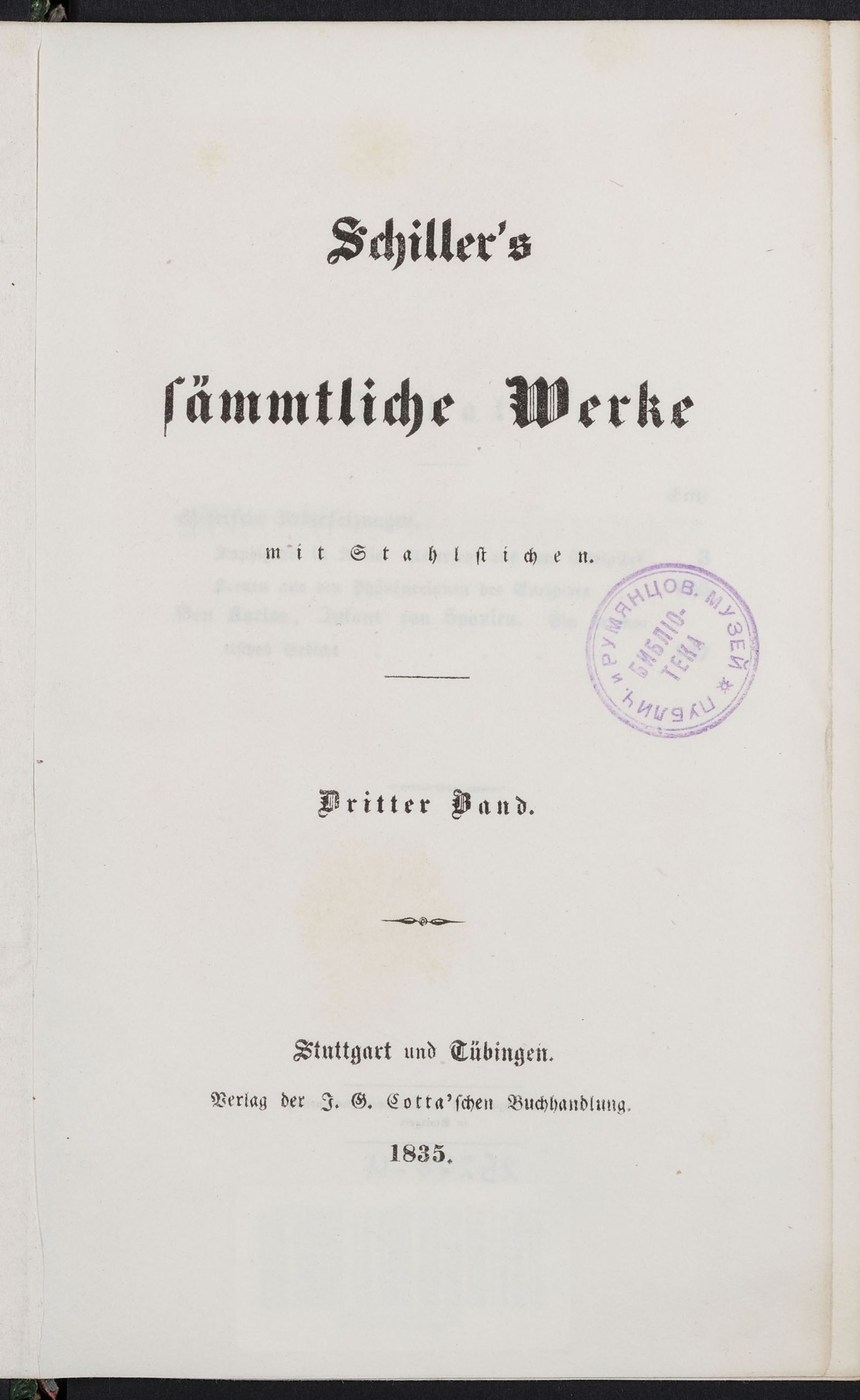 Изображение Schiller's sämmtliche Werke. Bd. 3