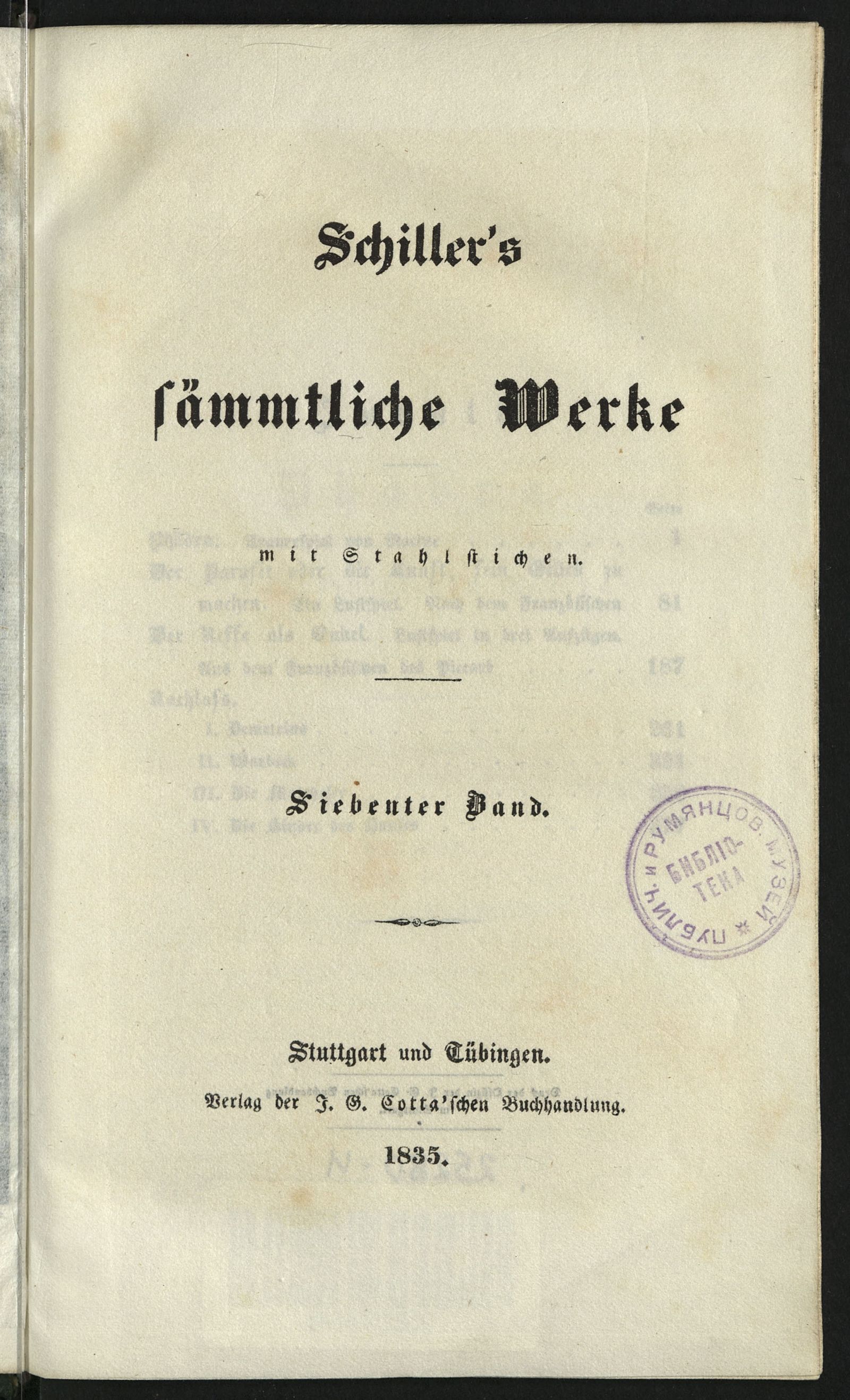 Изображение Schiller's sämmtliche Werke. Bd. 7