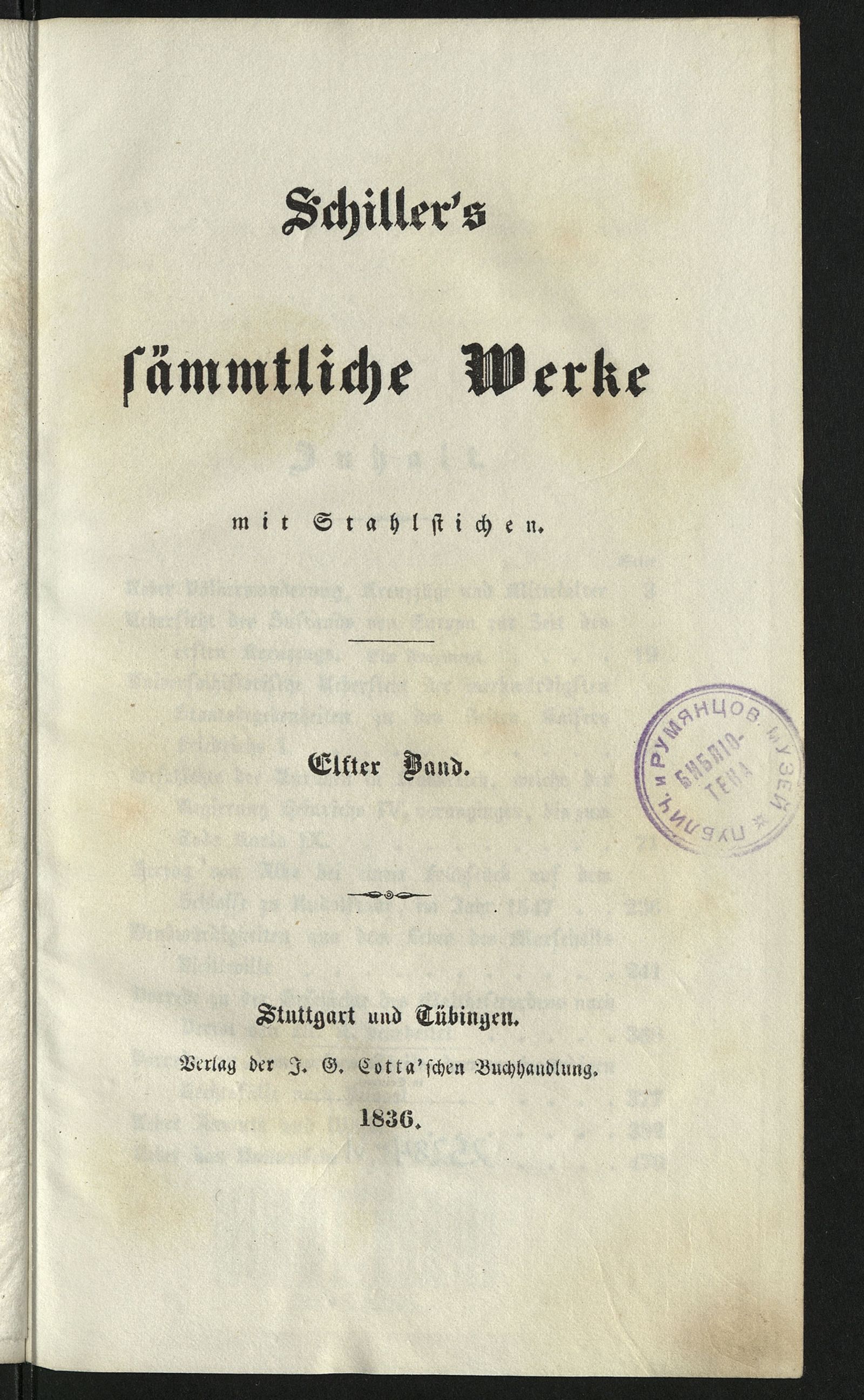 Изображение Schiller's sämmtliche Werke. Bd. 11