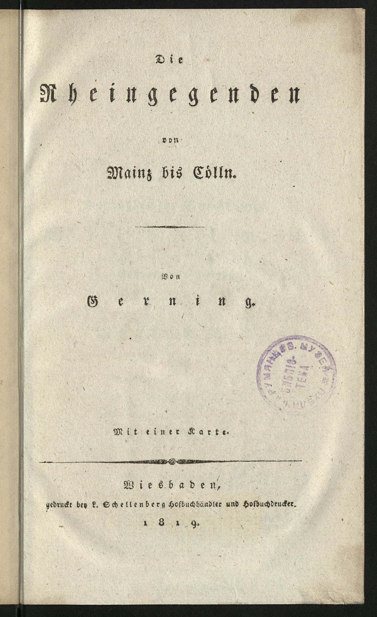 Изображение Die Rheingegenden von Mainz bis Cölln