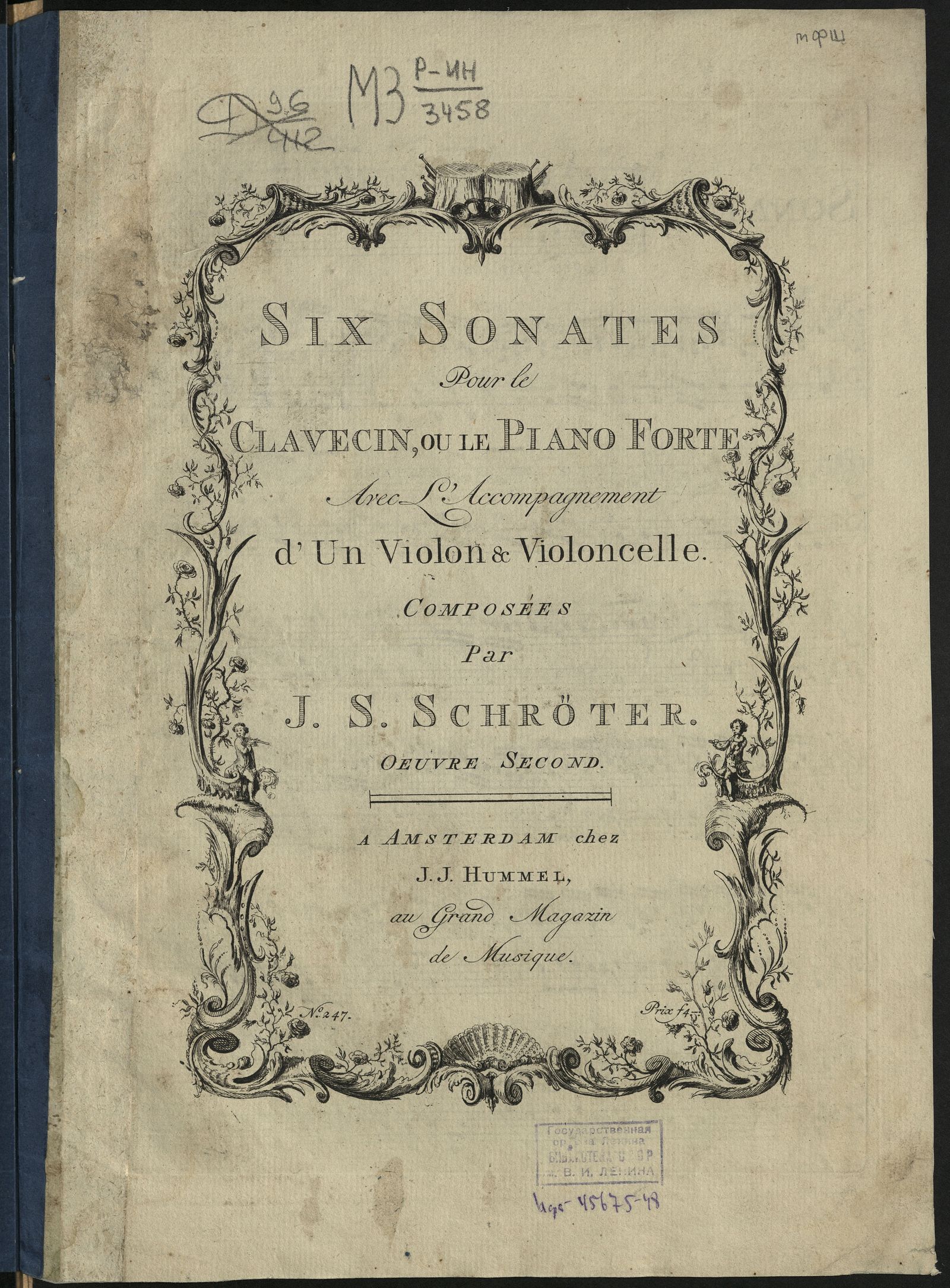 Изображение Six sonates