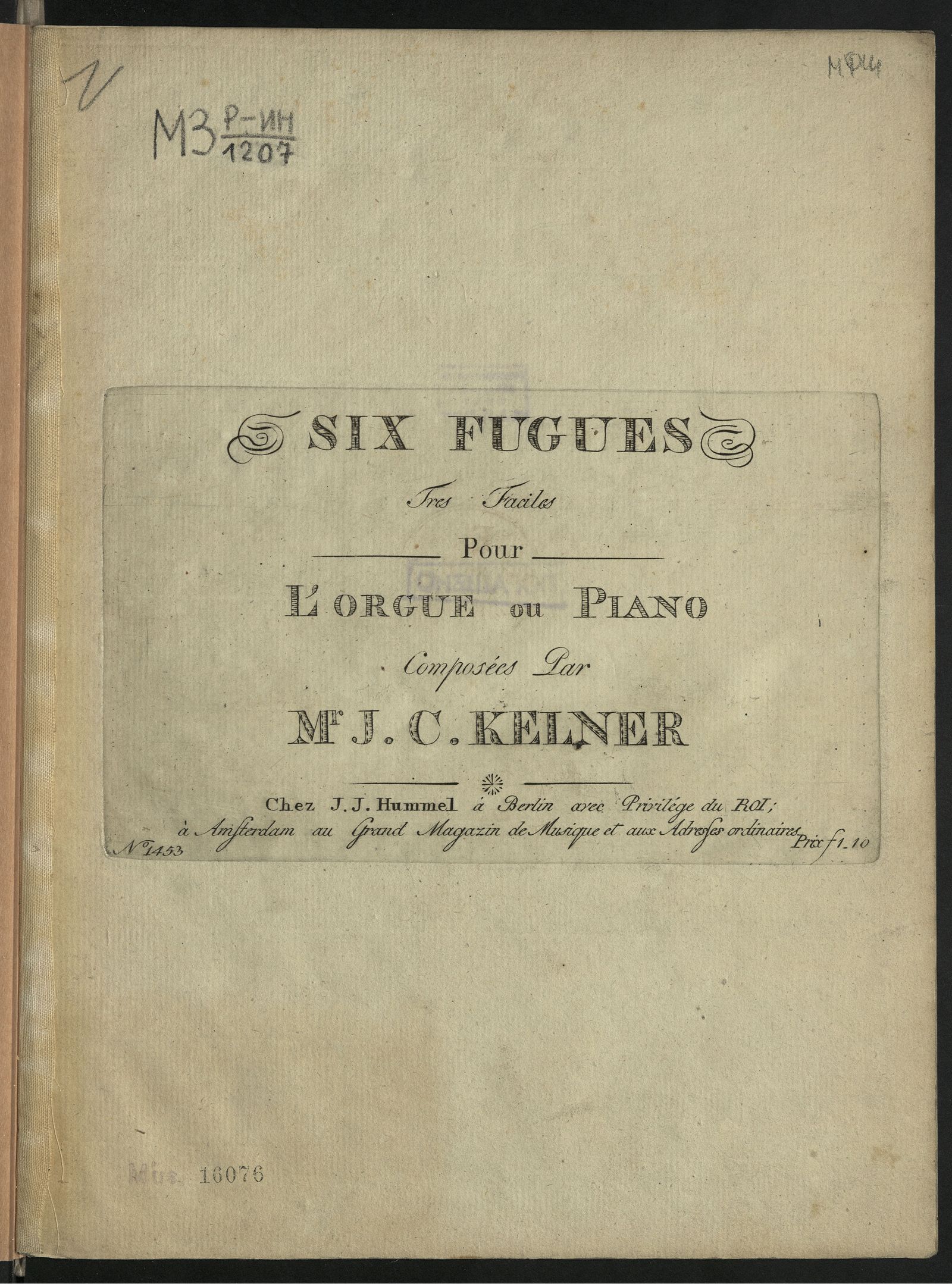 Изображение Six fugues Tres Faciles