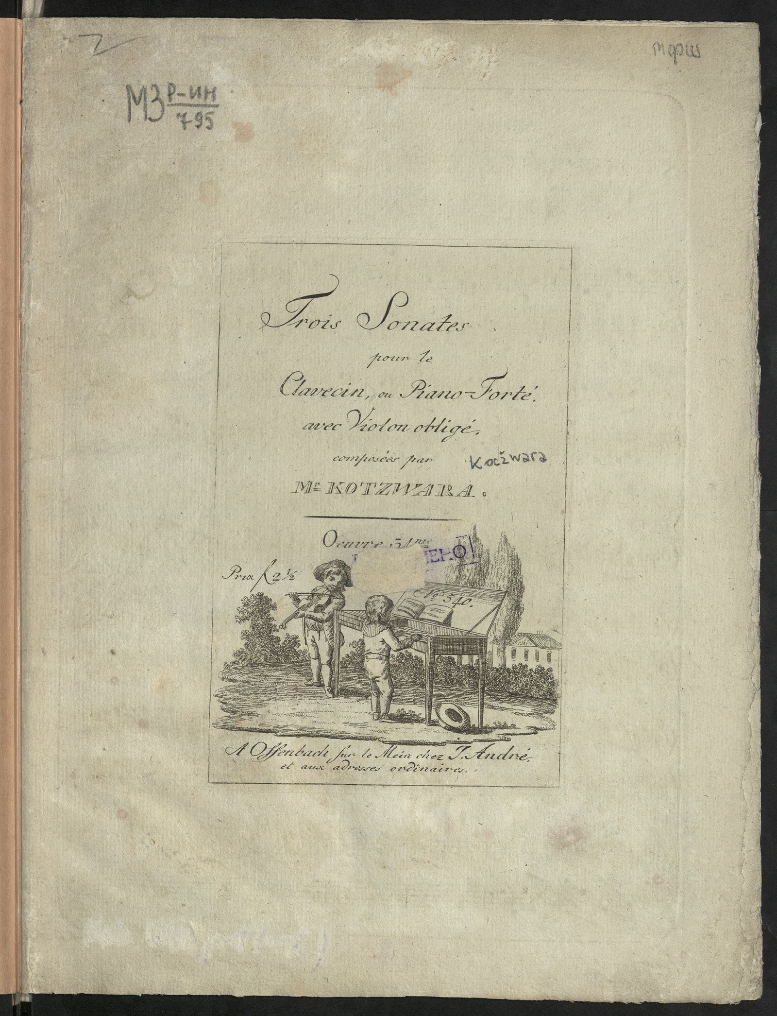 Изображение Trois sonates