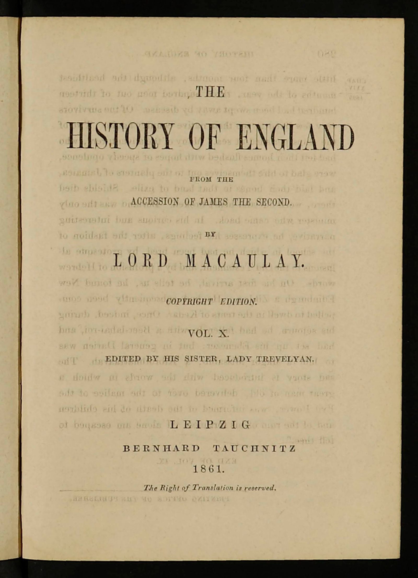 Изображение The History of England. Vol. 10