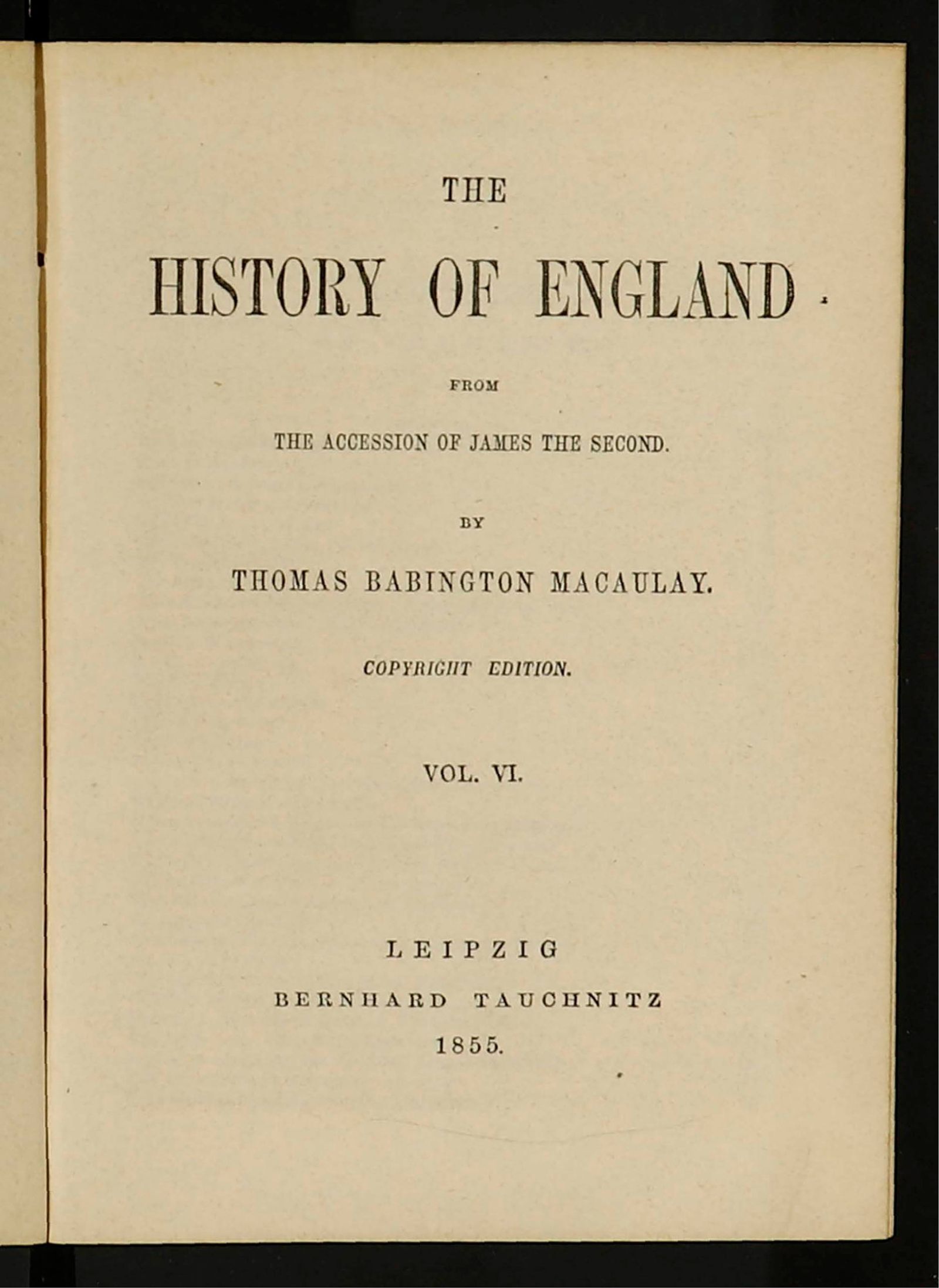 Изображение The History of England. Vol. 6