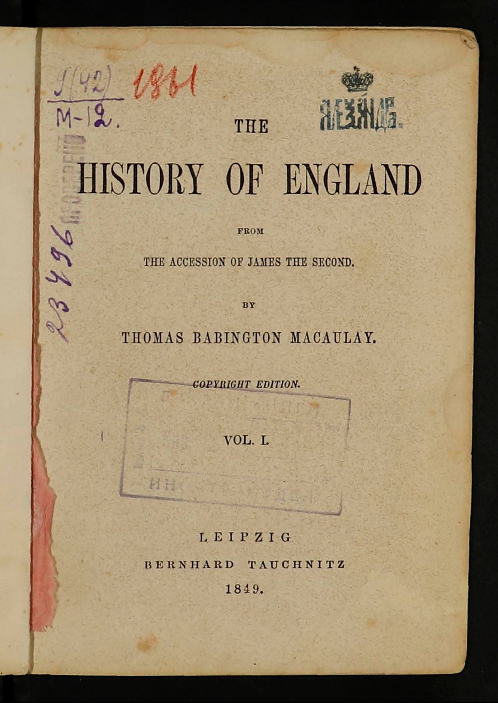 Изображение The History of England. Vol. 1