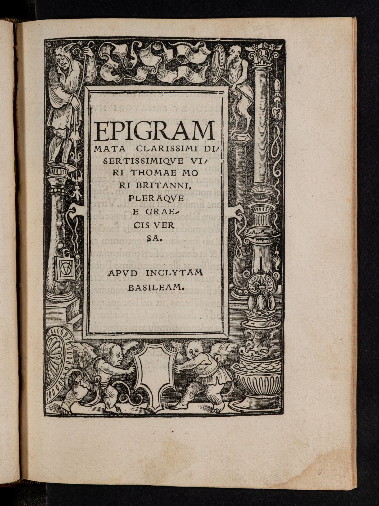 Изображение Epigrammata clarissimi disertissimique viri Thomae Mori Britanni, pleraque e Graecis versa