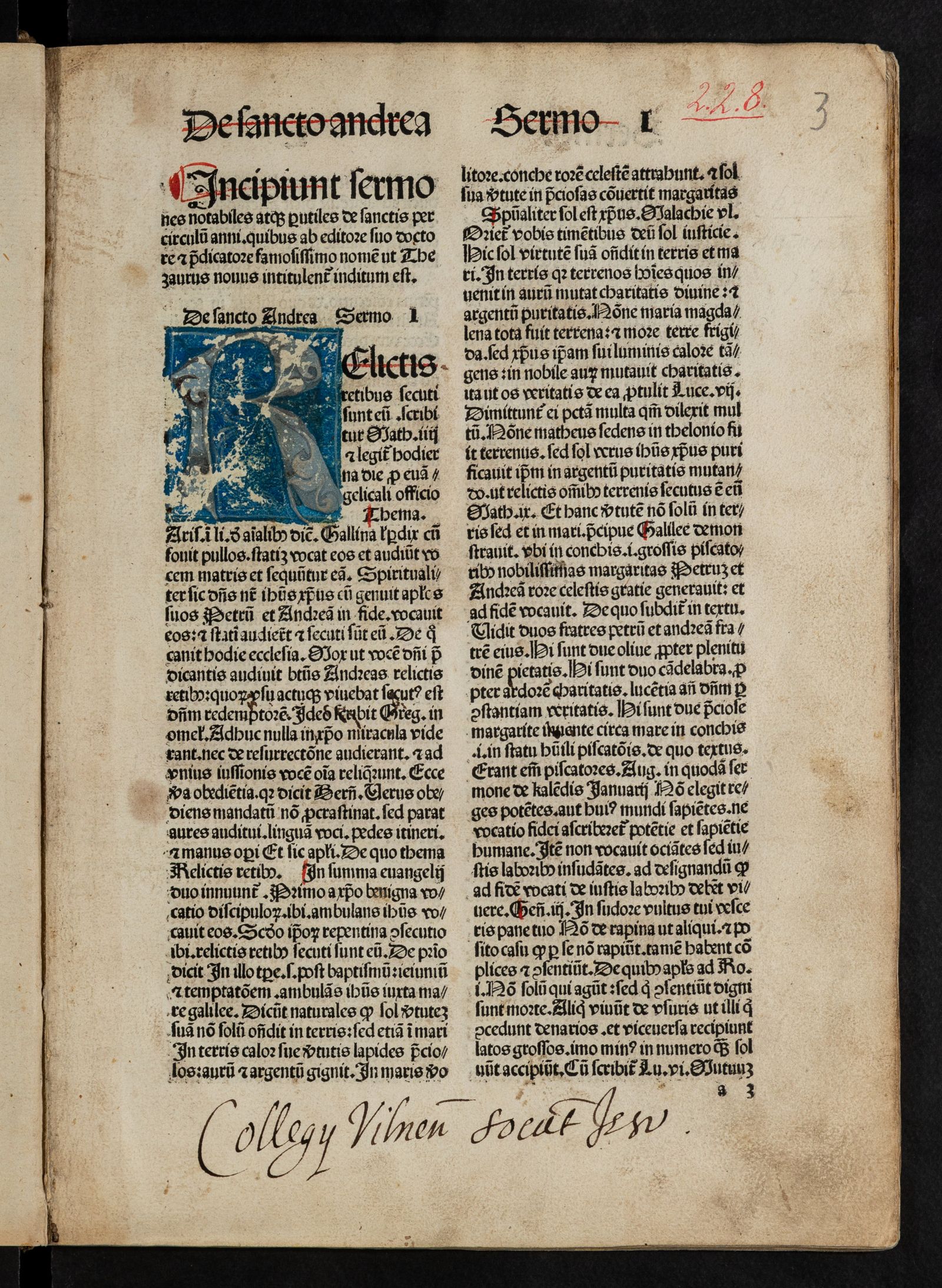 Изображение книги Sermones Thesauri novi de sanctis