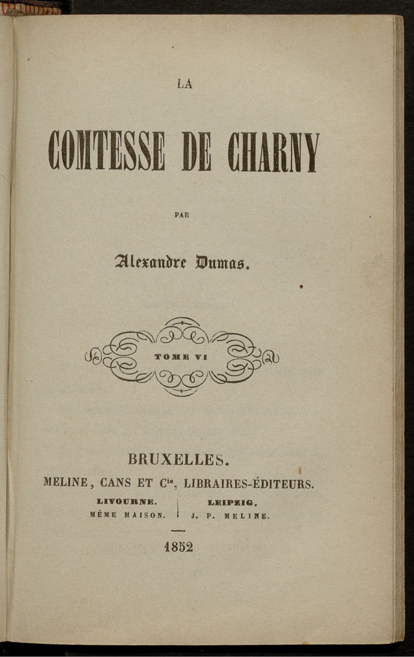Изображение La Comtesse de Charny. Т. 6