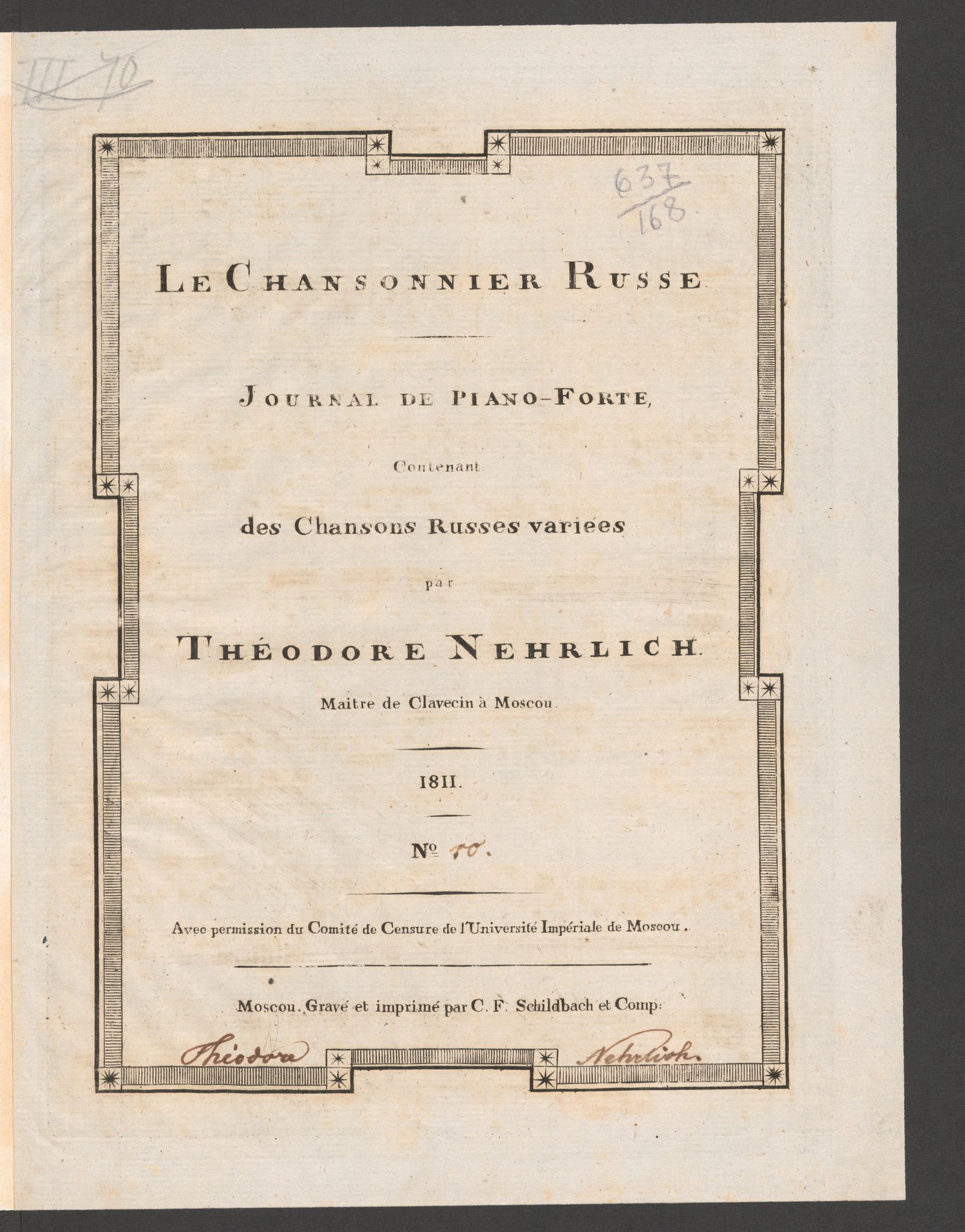Изображение Le chansonnier russe. № 10.
