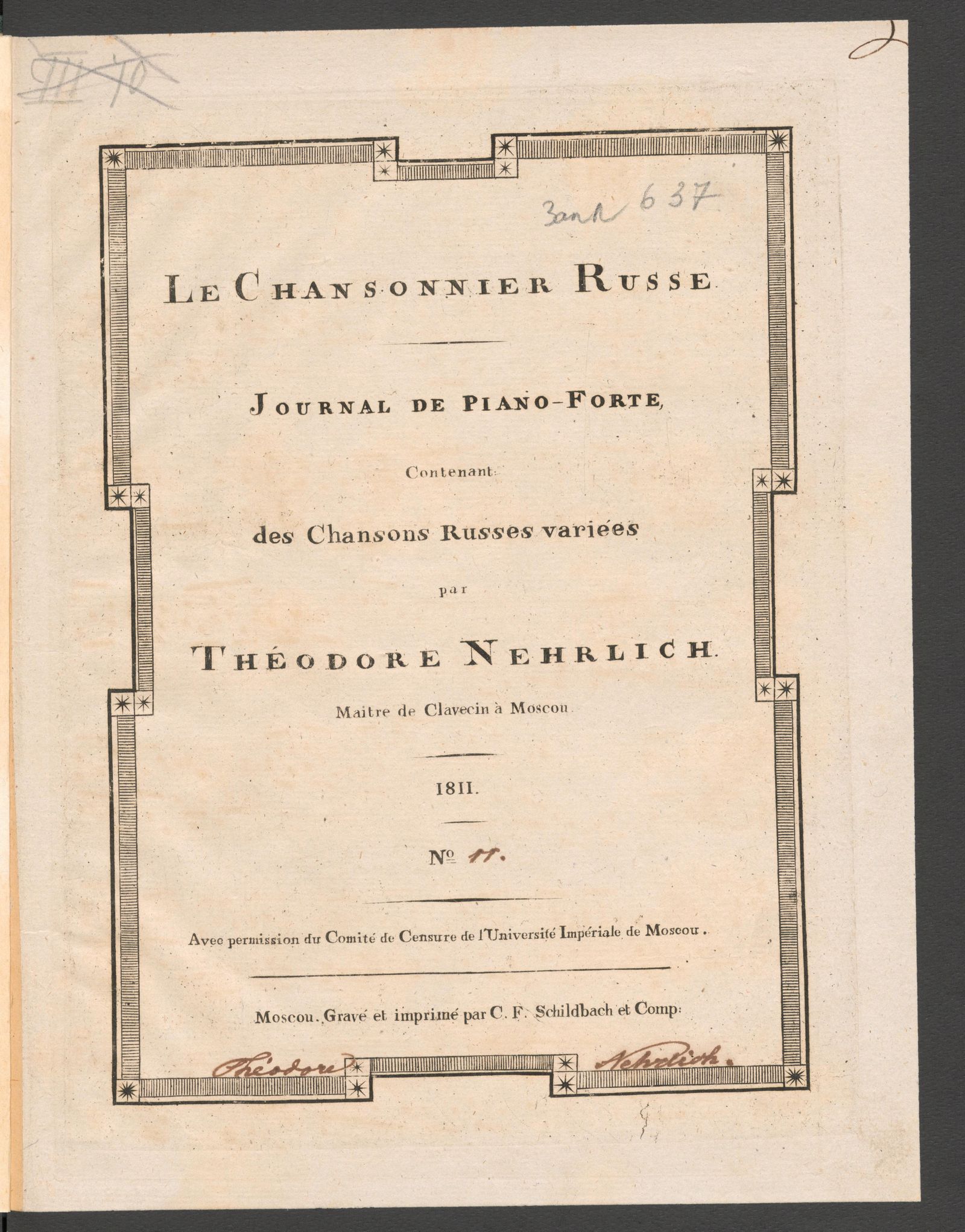 Изображение Le chansonnier russe. № 11