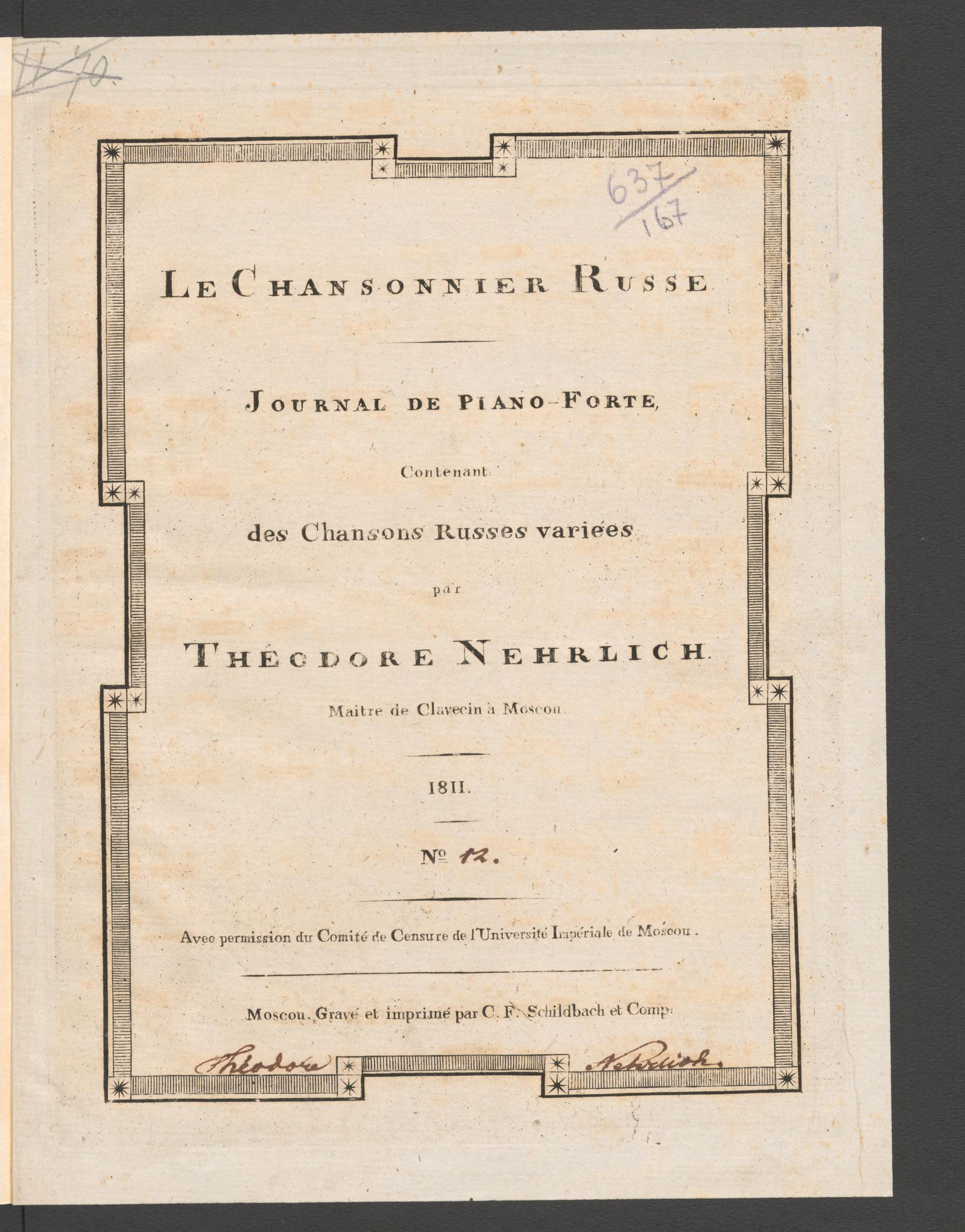 Изображение Le chansonnier russe. № 12