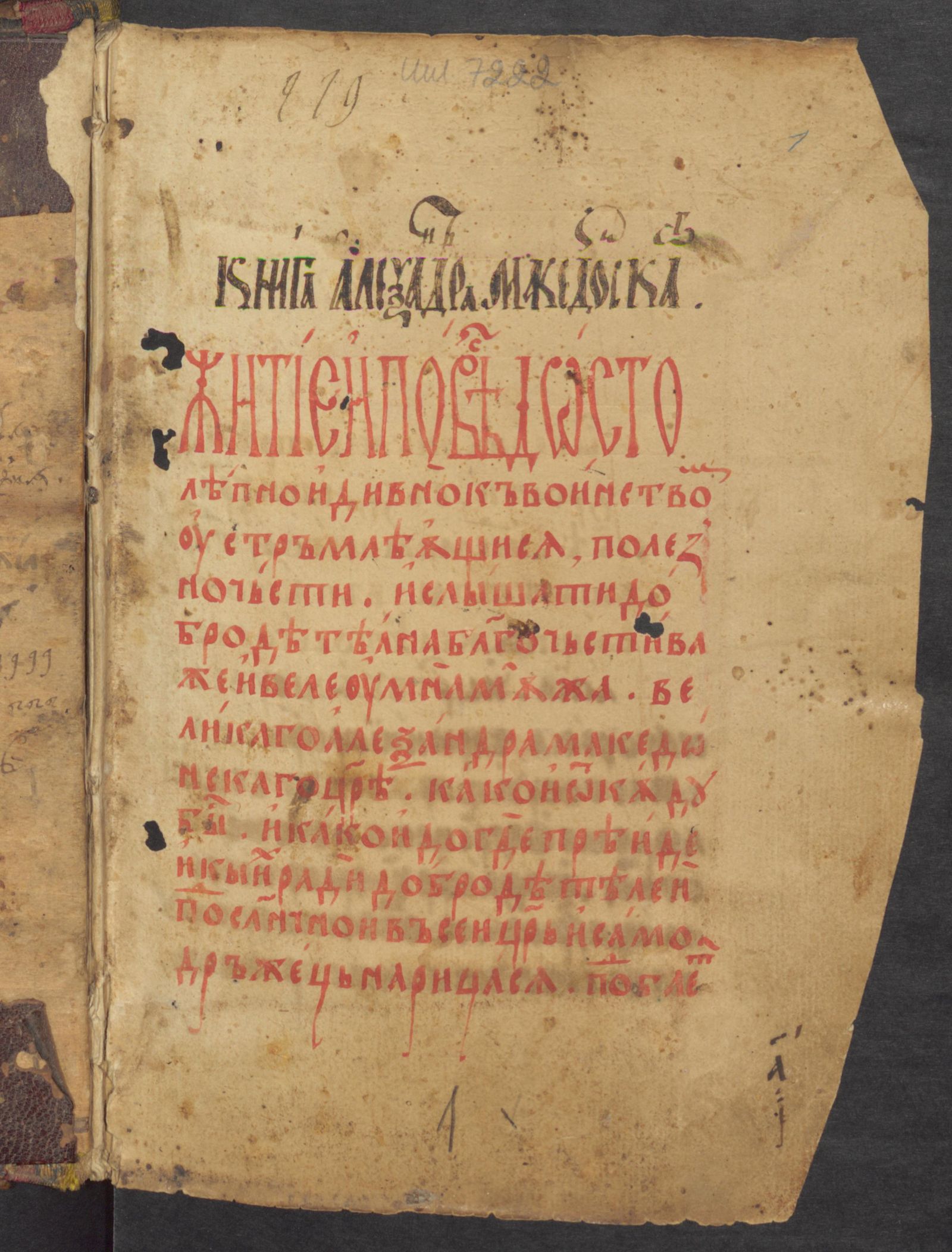 Изображение Александрия сербской редакции