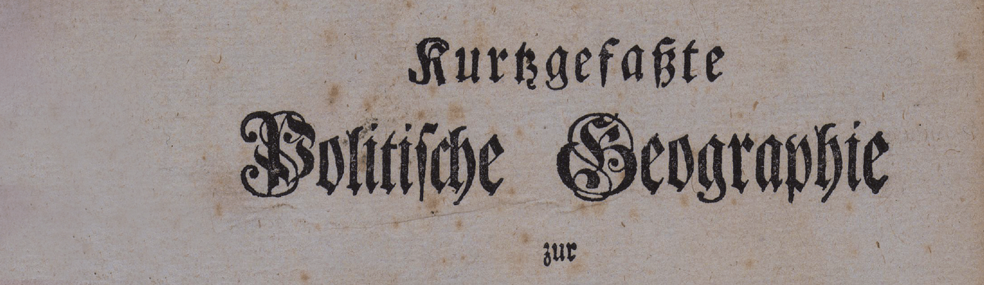 Фоновое изображение Краткая политическая география