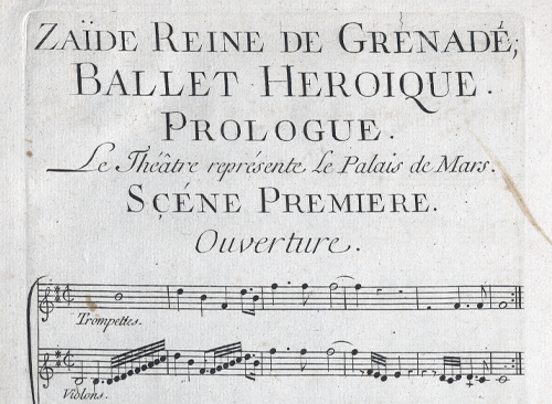 Изображение книжного памятника 'Героический балет «Заида, королева Гранады»'