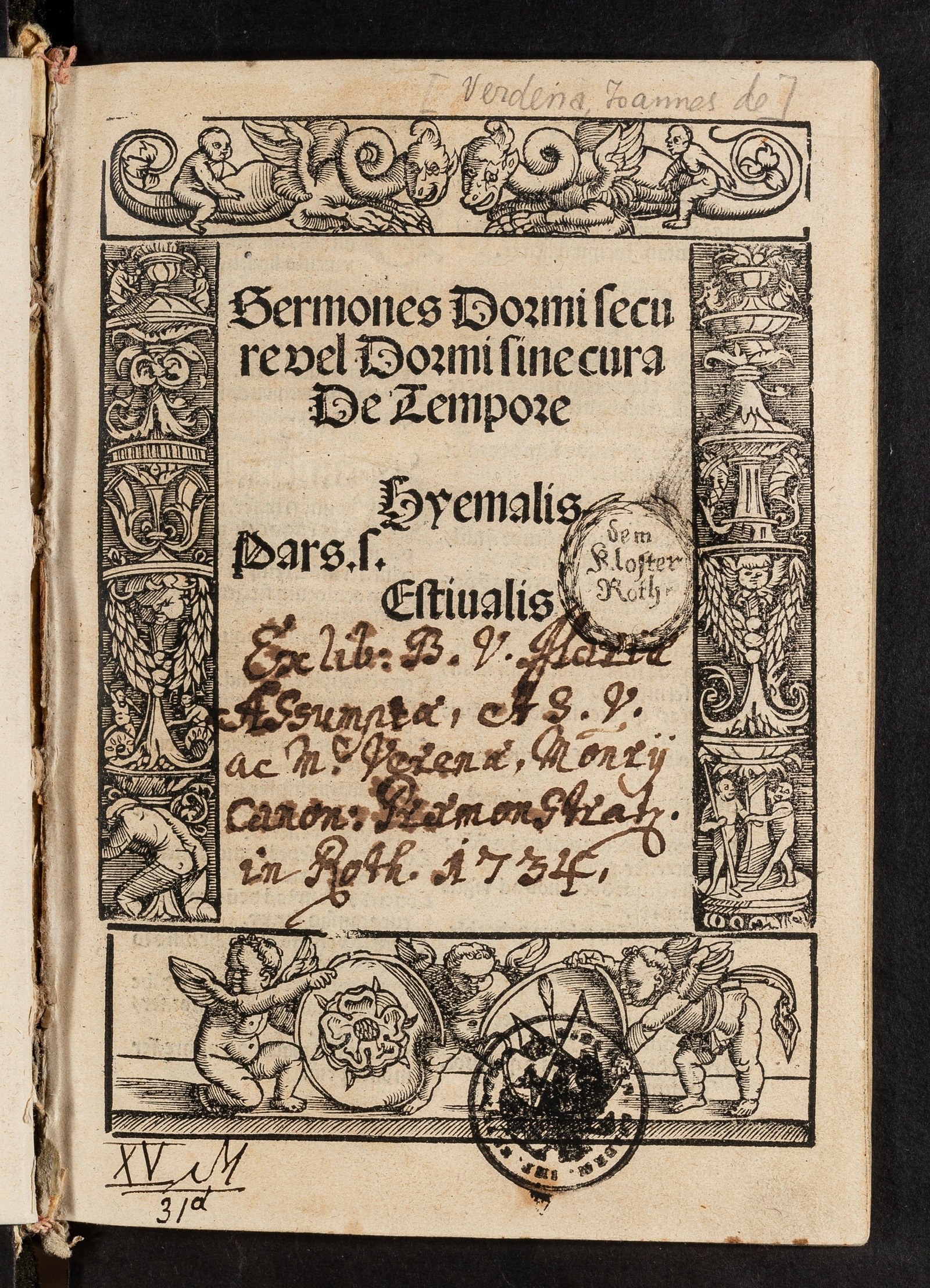 Изображение документа Sermones Dormi secure vel Dormi sine cura de tempore de sanctis