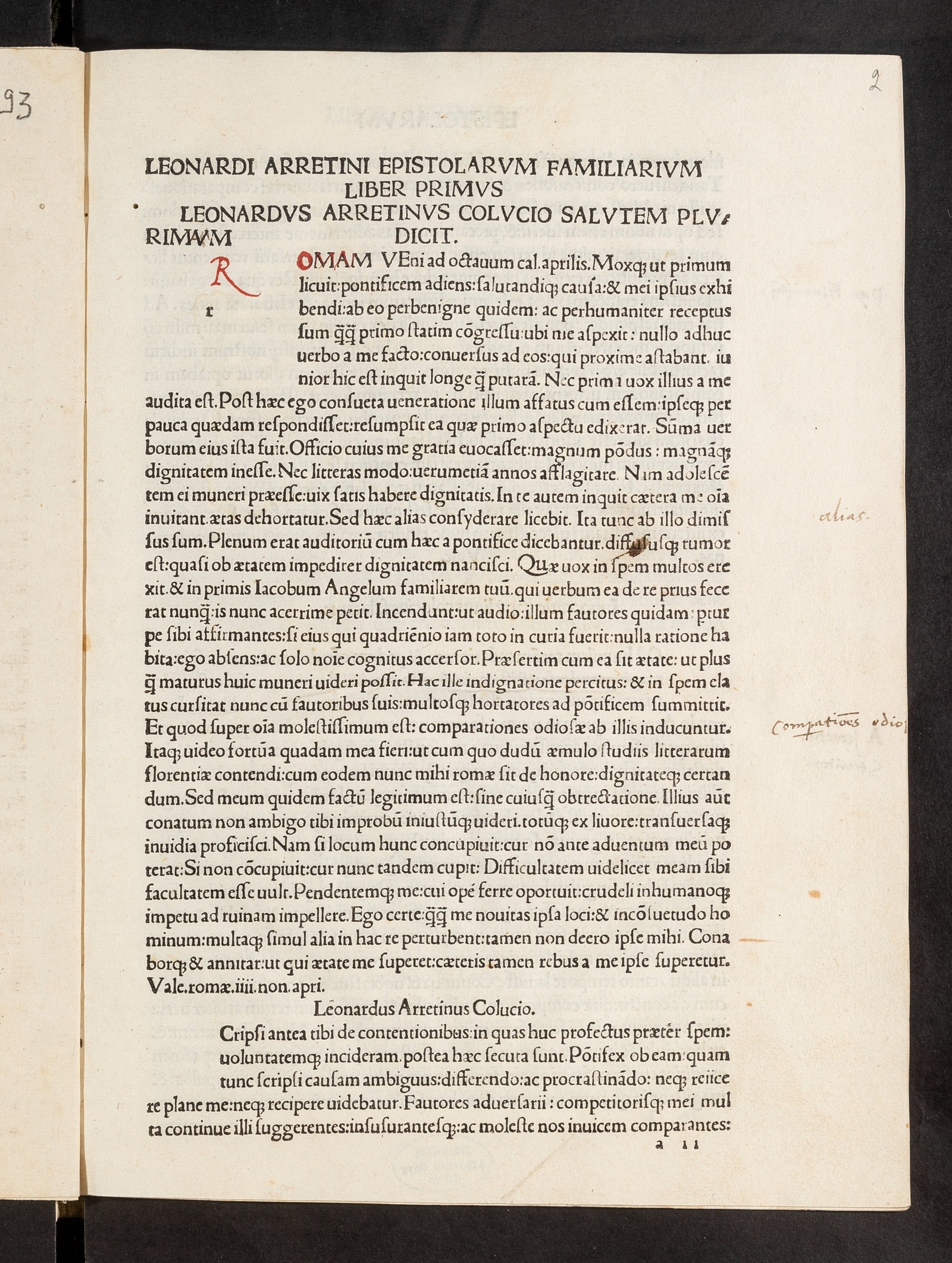 Изображение документа Epistolarum familiarium libri VIII