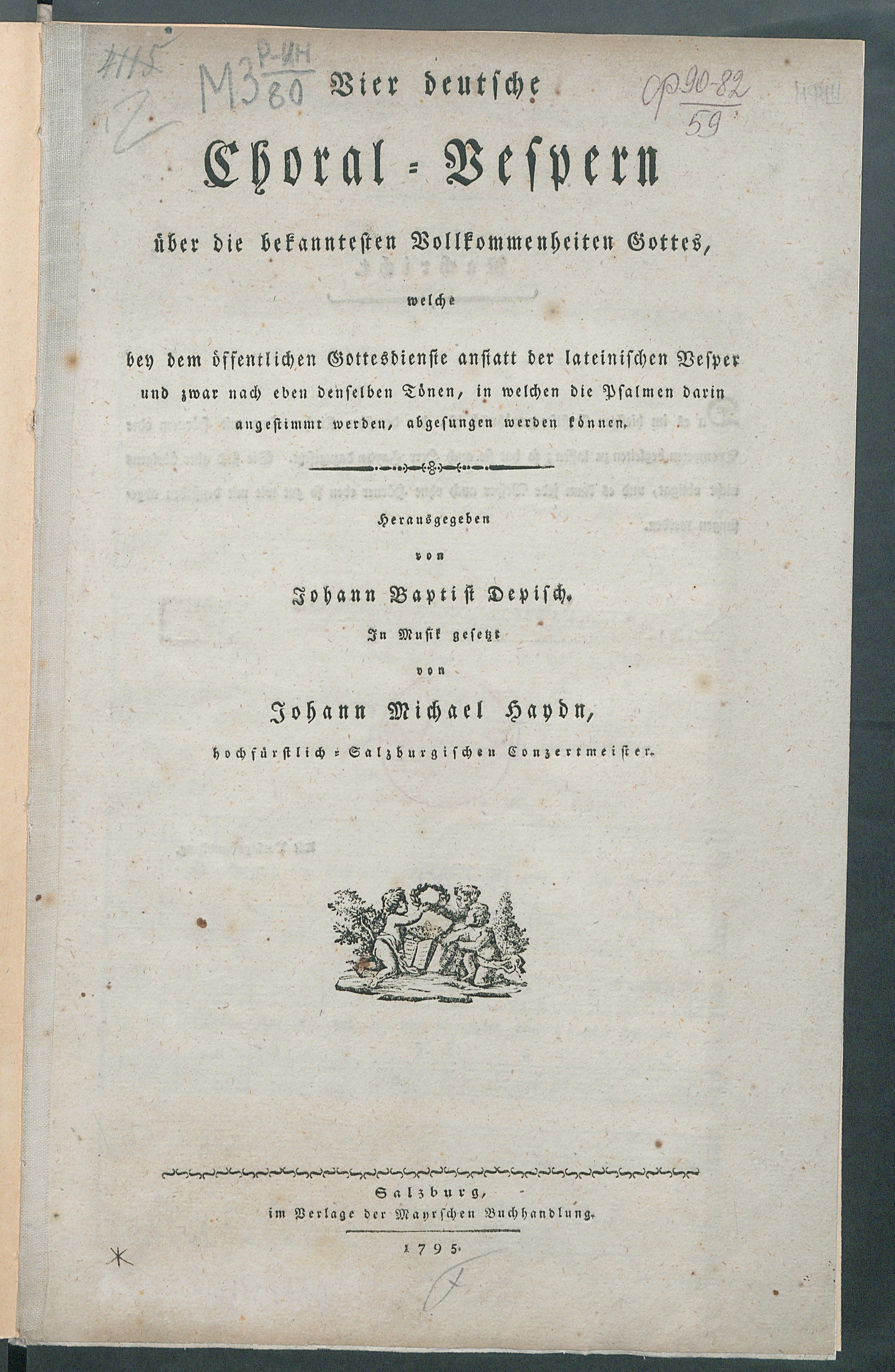 Изображение документа Vier deutsche Choral-Vespern über die bekanntesten Vollkommenheiten Gottes